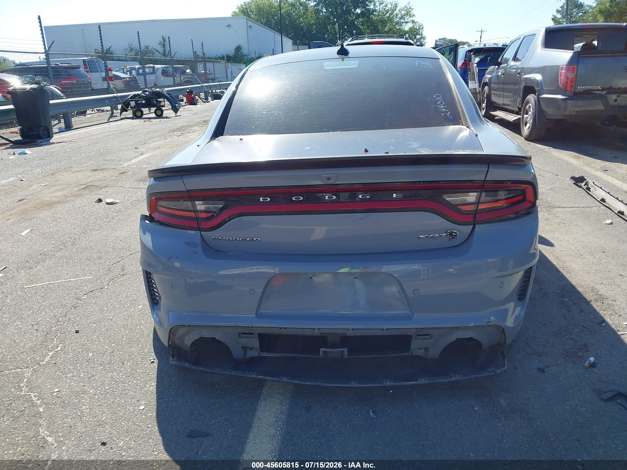 2020 Dodge Charger Srt Gray vin: 2C3CDXL93LH244010