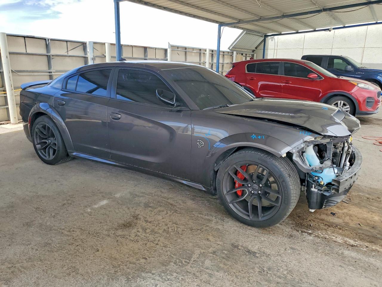 2023 Dodge Charger Srt Hellcat Gray vin: 2C3CDXL94PH642395