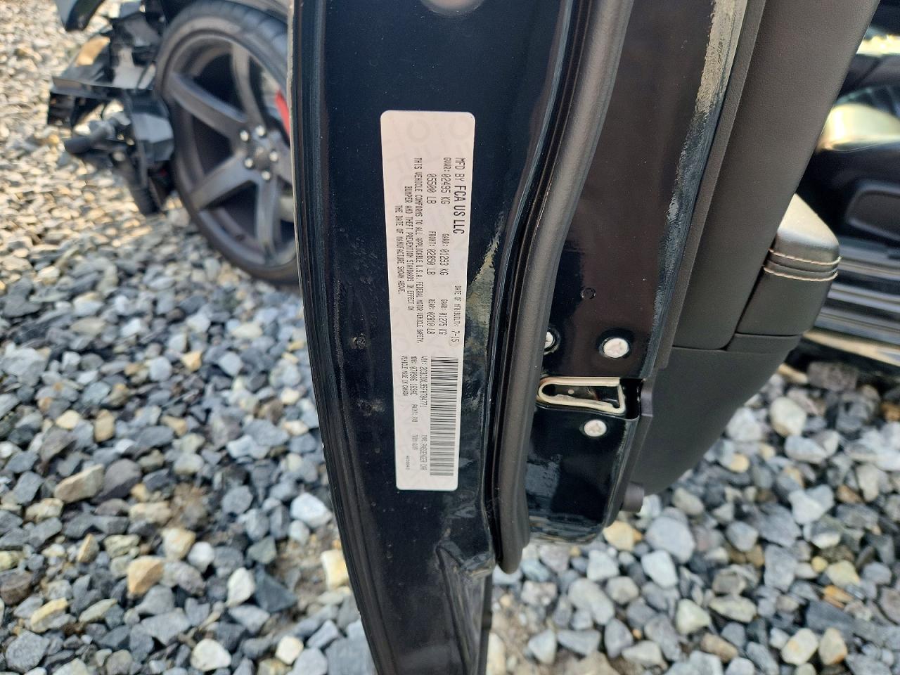 2015 Dodge Charger Srt Hellcat Black vin: 2C3CDXL95FH784771