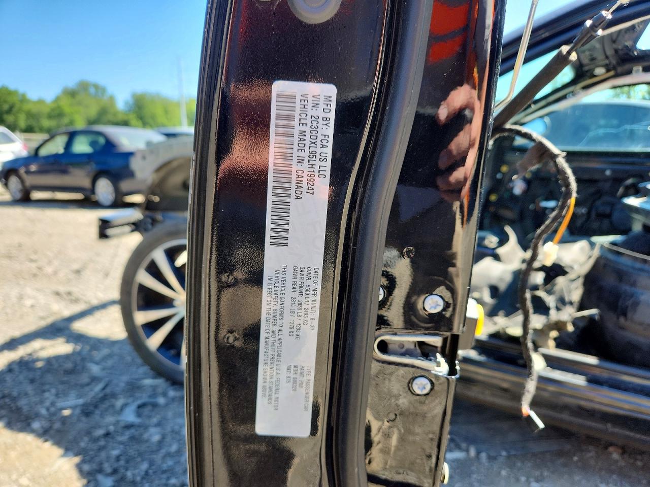 2020 Dodge Charger Srt Hellcat Black vin: 2C3CDXL95LH199247