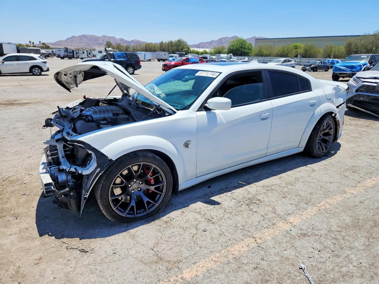 2021 Dodge Charger Srt Hellcat White vin: 2C3CDXL9XMH649587