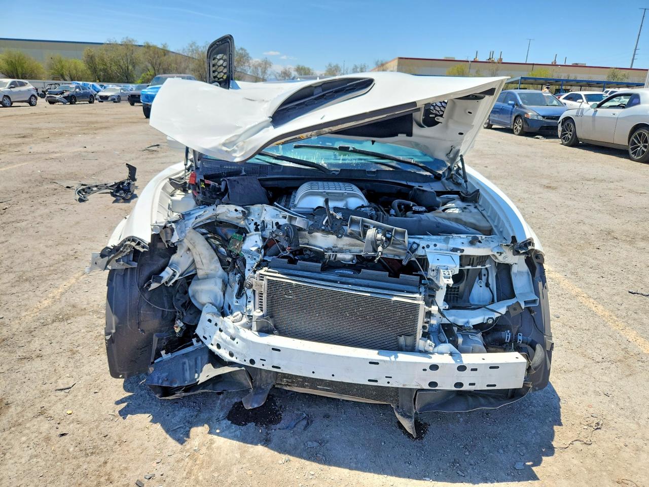 2021 Dodge Charger Srt Hellcat White vin: 2C3CDXL9XMH649587