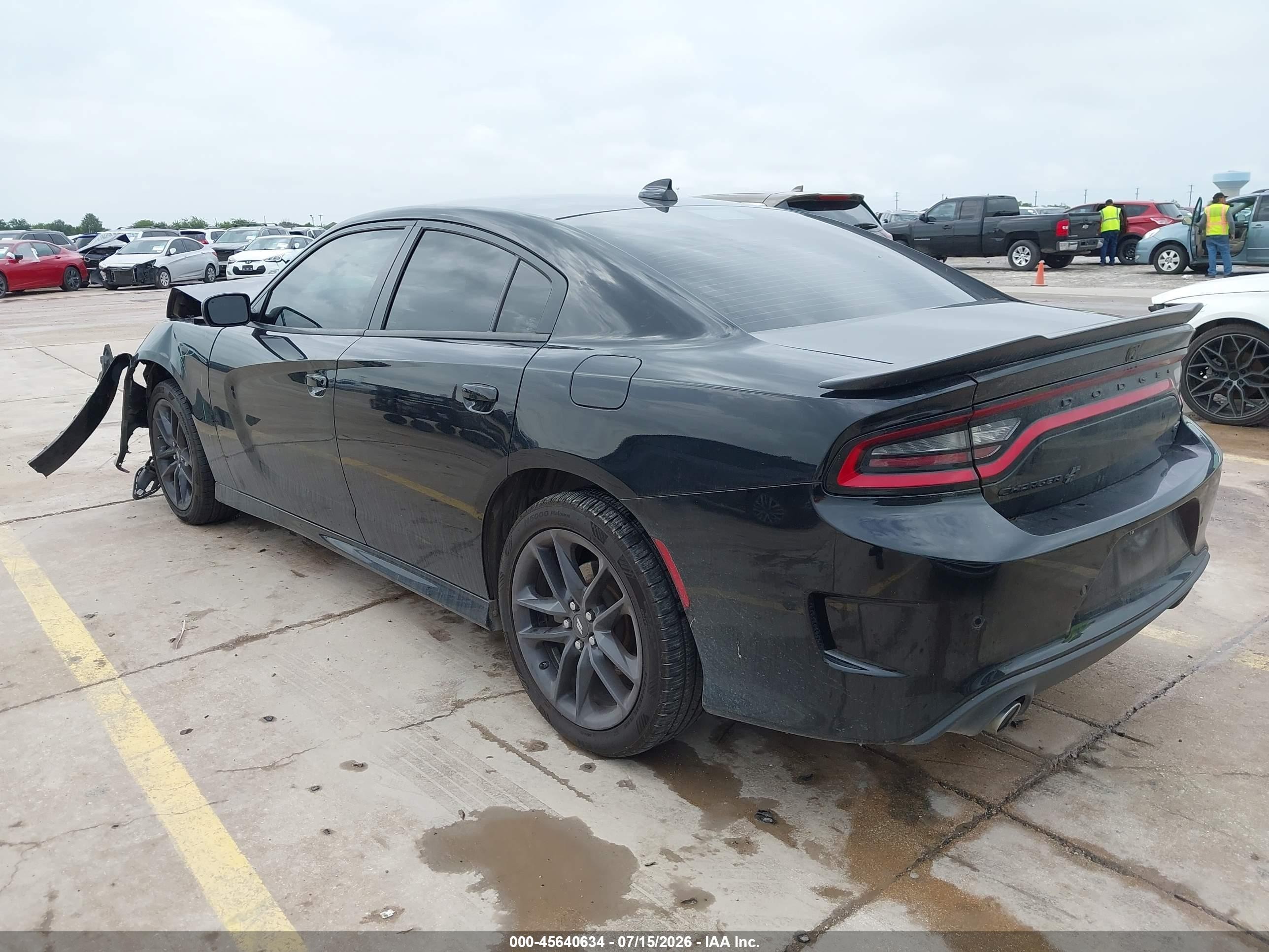 2022 Dodge Charger Gt Awd Black vin: 2C3CDXMG9NH120758