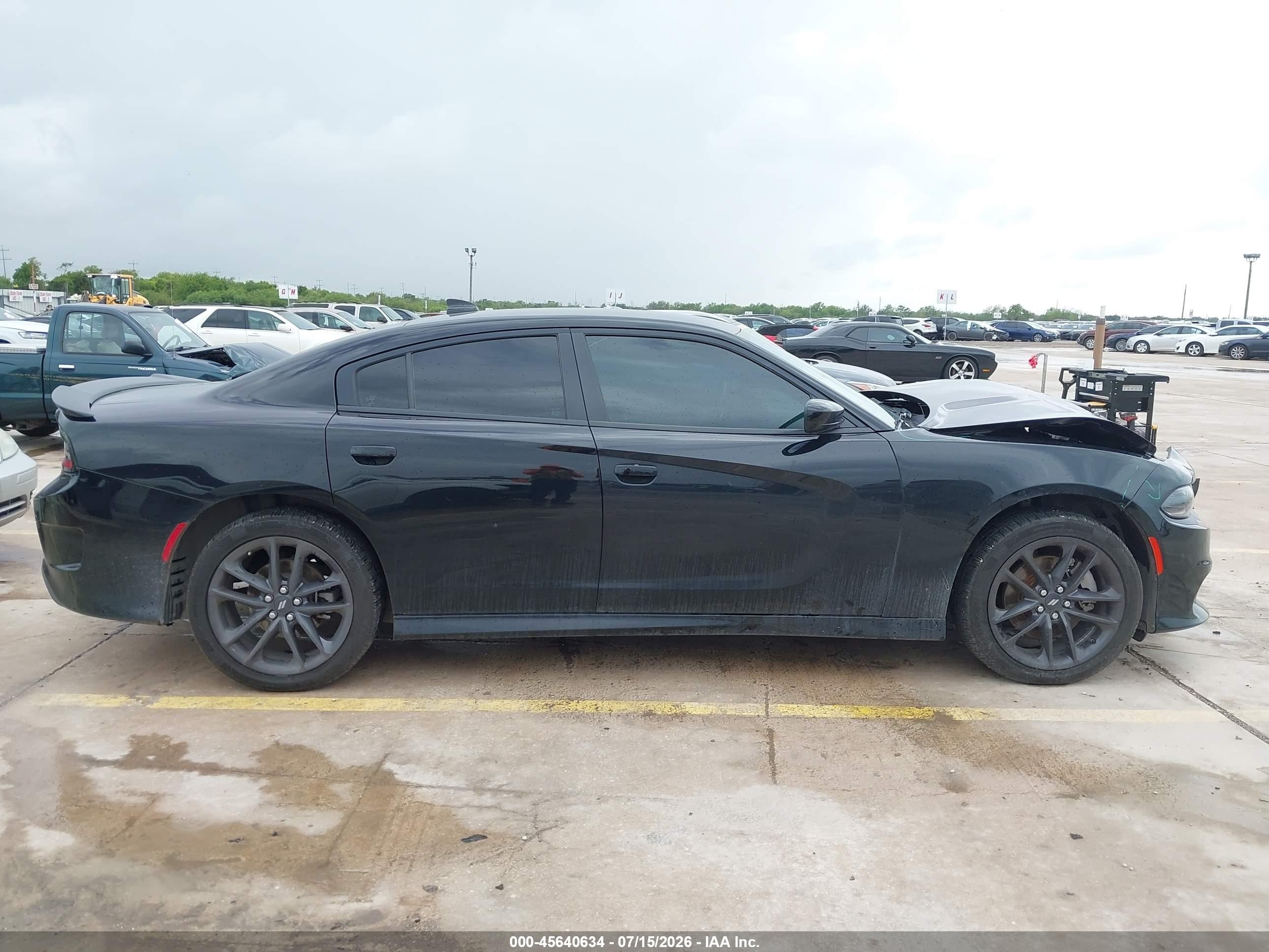2022 Dodge Charger Gt Awd Black vin: 2C3CDXMG9NH120758