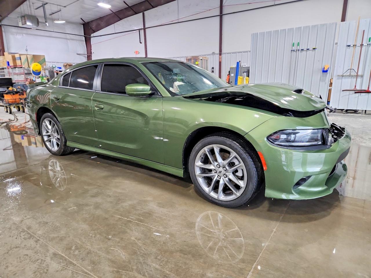 2022 Dodge Charger Gt Green vin: 2C3CDXMGXNH174148