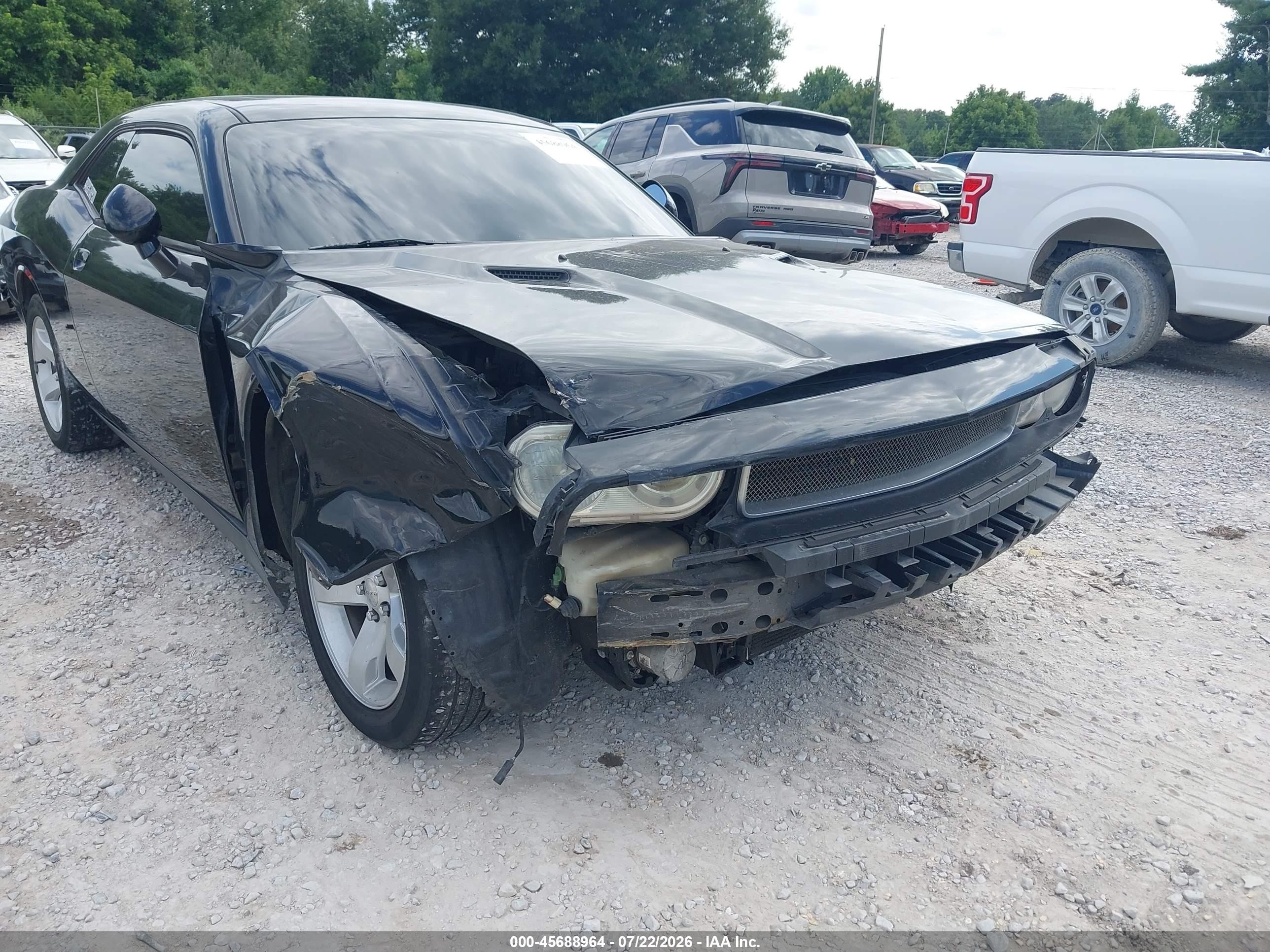2012 Dodge Challenger Sxt Black vin: 2C3CDYAG0CH106223