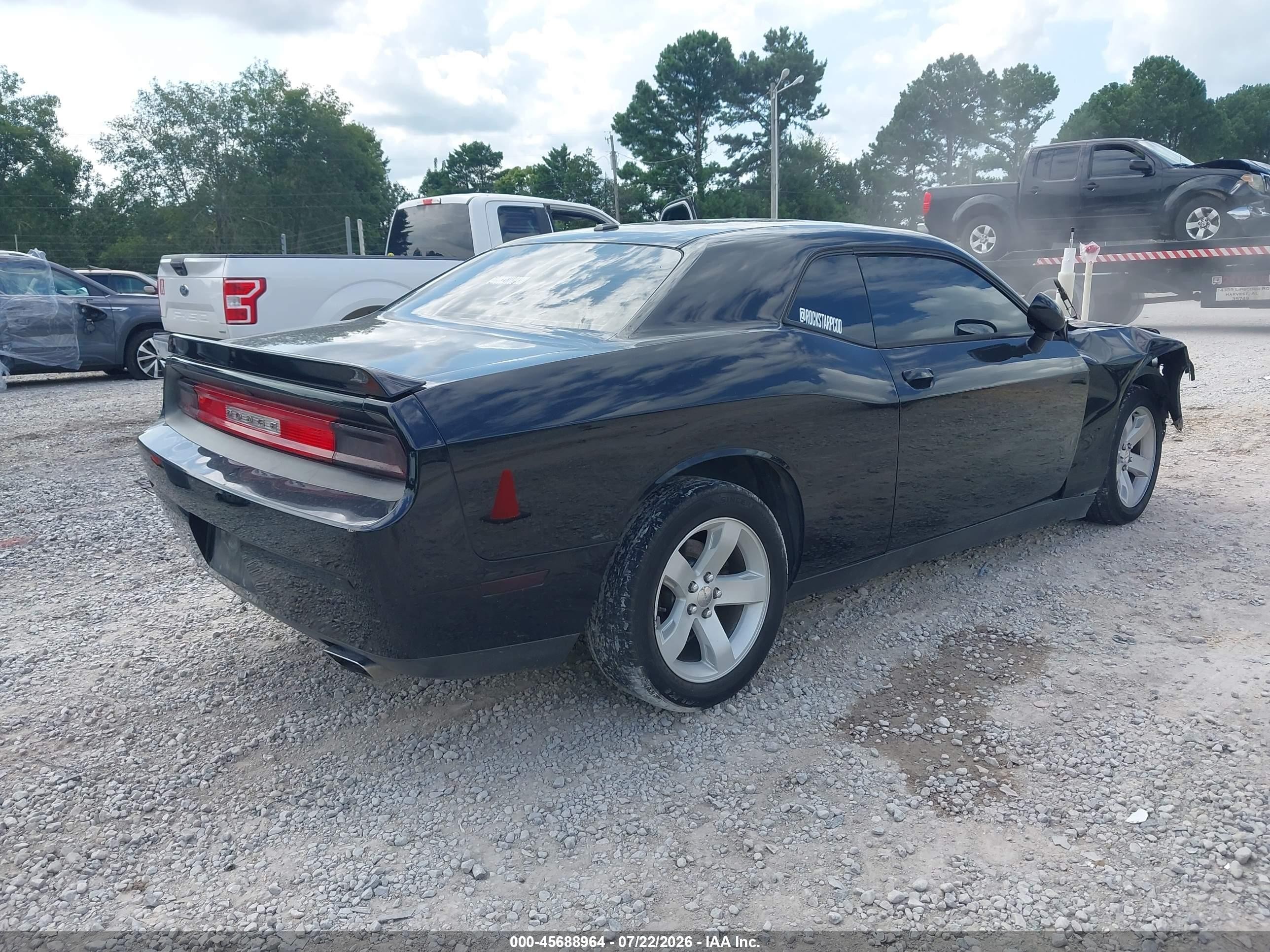 2012 Dodge Challenger Sxt Black vin: 2C3CDYAG0CH106223