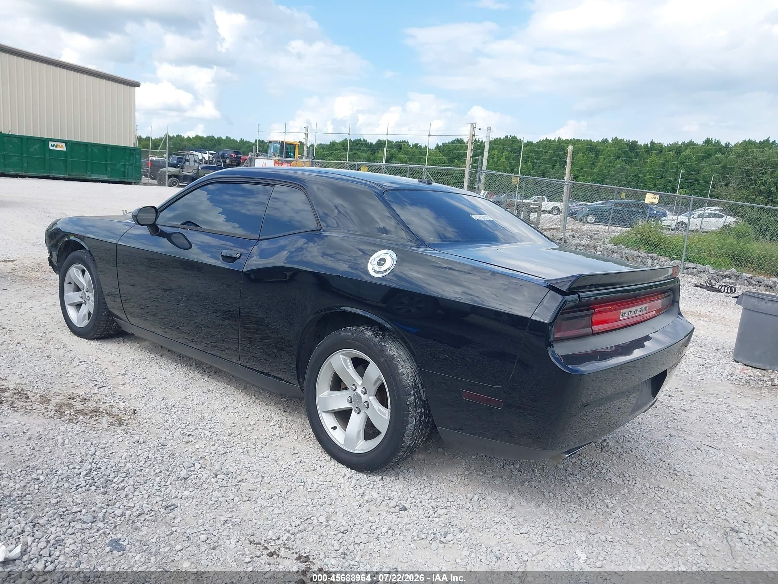 2012 Dodge Challenger Sxt Black vin: 2C3CDYAG0CH106223