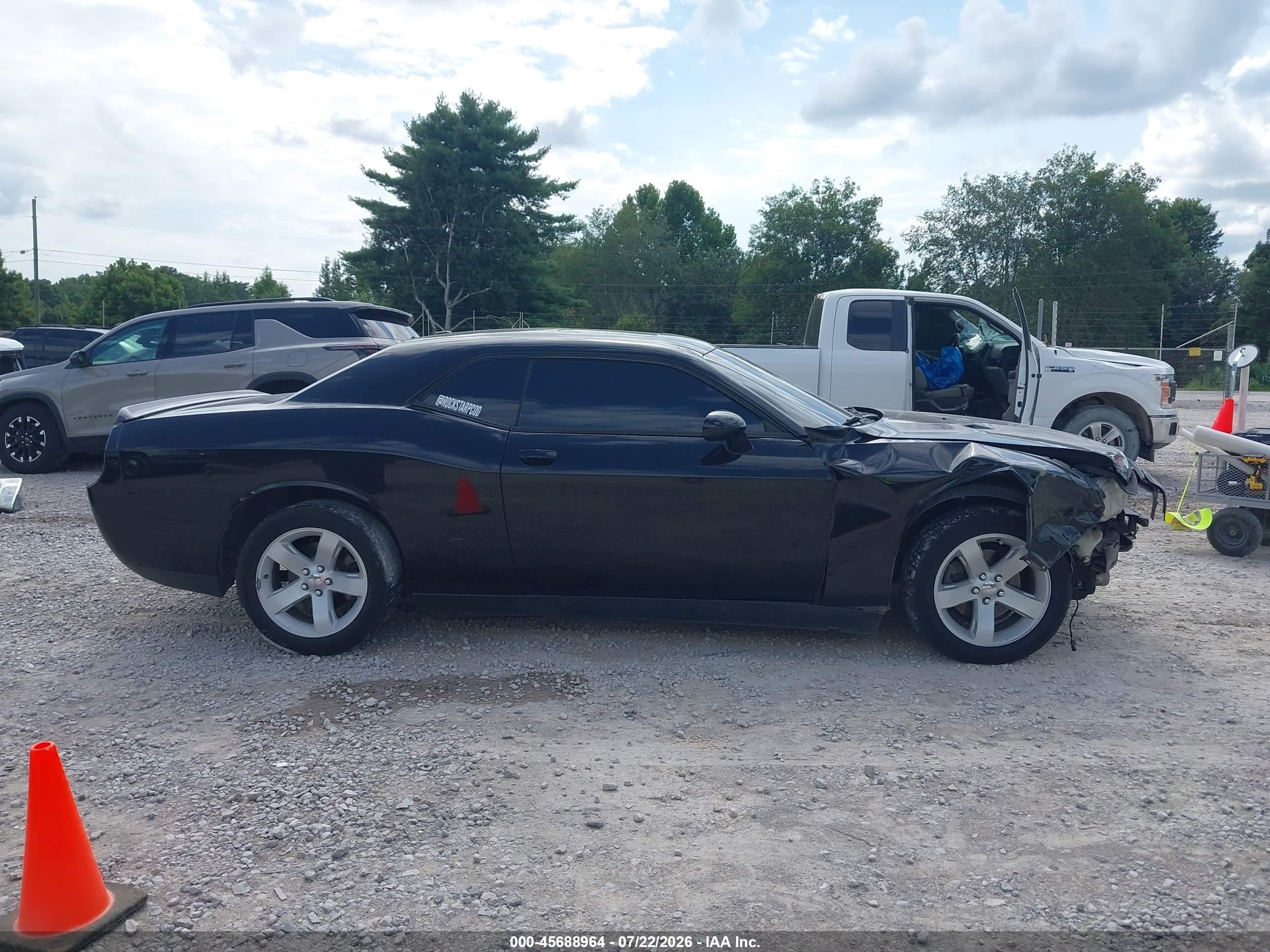 2012 Dodge Challenger Sxt Black vin: 2C3CDYAG0CH106223