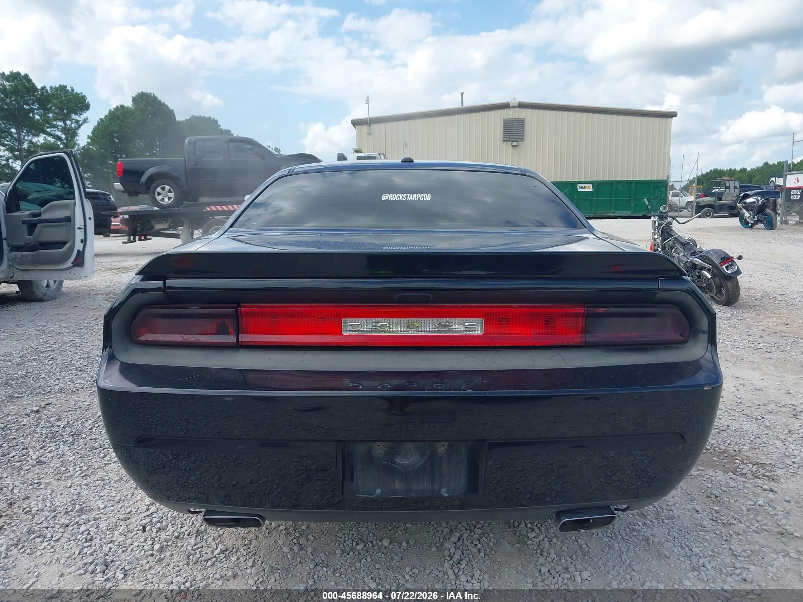 2012 Dodge Challenger Sxt Black vin: 2C3CDYAG0CH106223