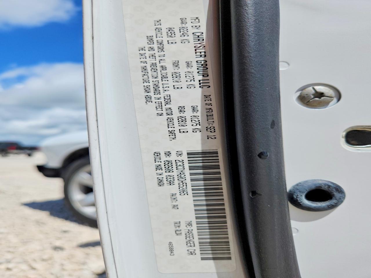 2013 Dodge Challenger Sxt White vin: 2C3CDYAG0DH552065