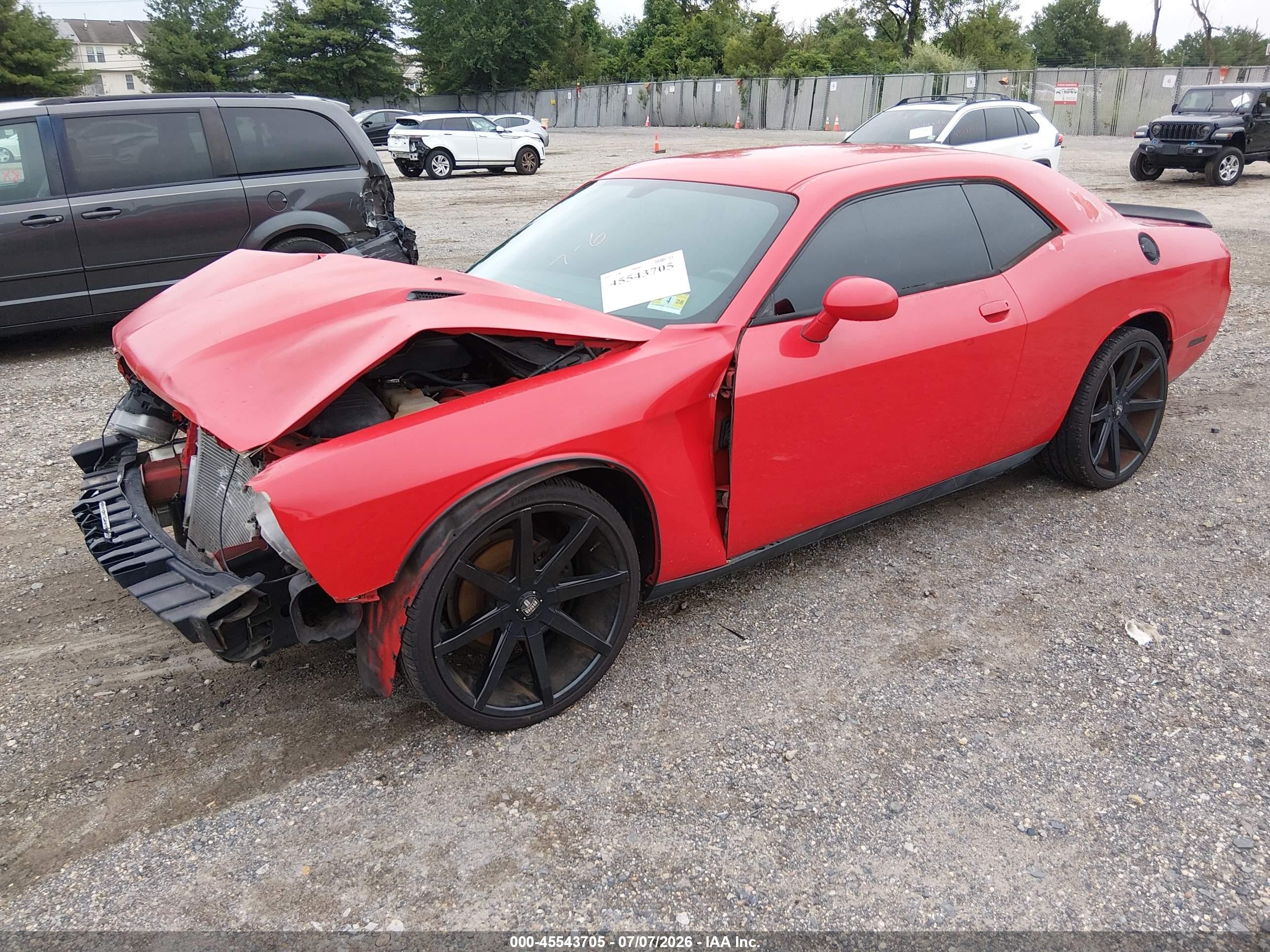 2014 Dodge Challenger Sxt Red vin: 2C3CDYAG0EH232018