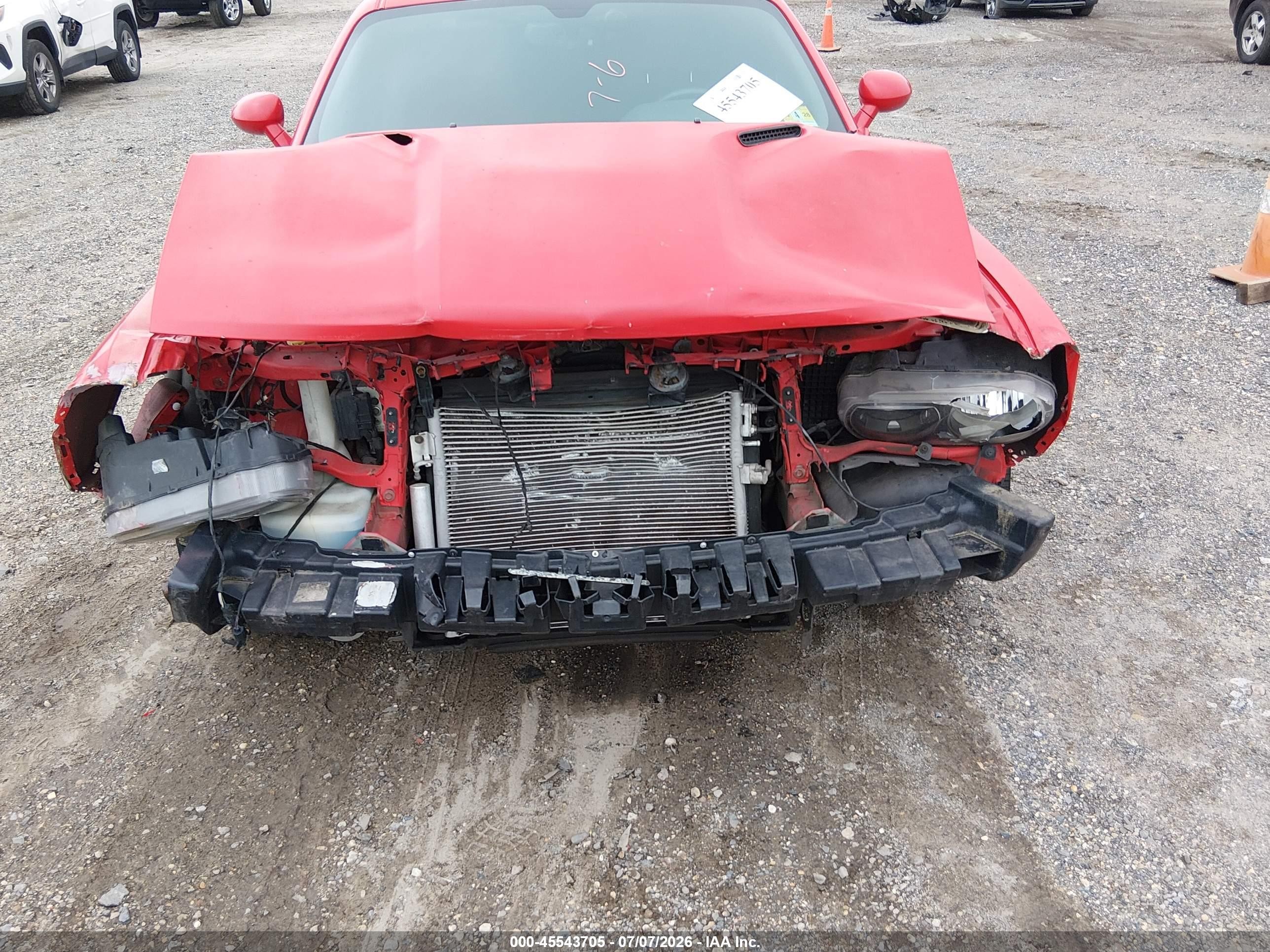 2014 Dodge Challenger Sxt Red vin: 2C3CDYAG0EH232018