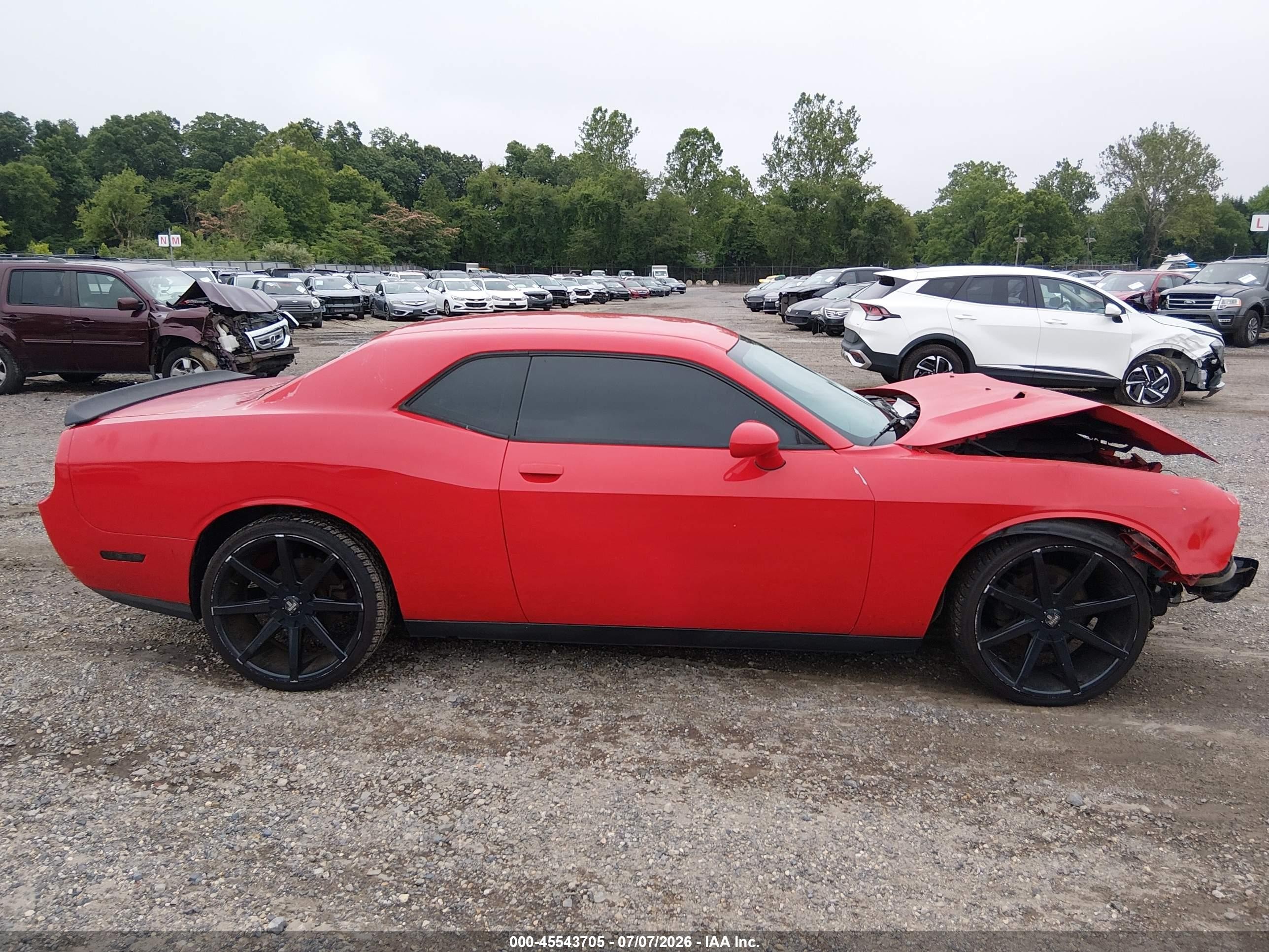 2014 Dodge Challenger Sxt Red vin: 2C3CDYAG0EH232018