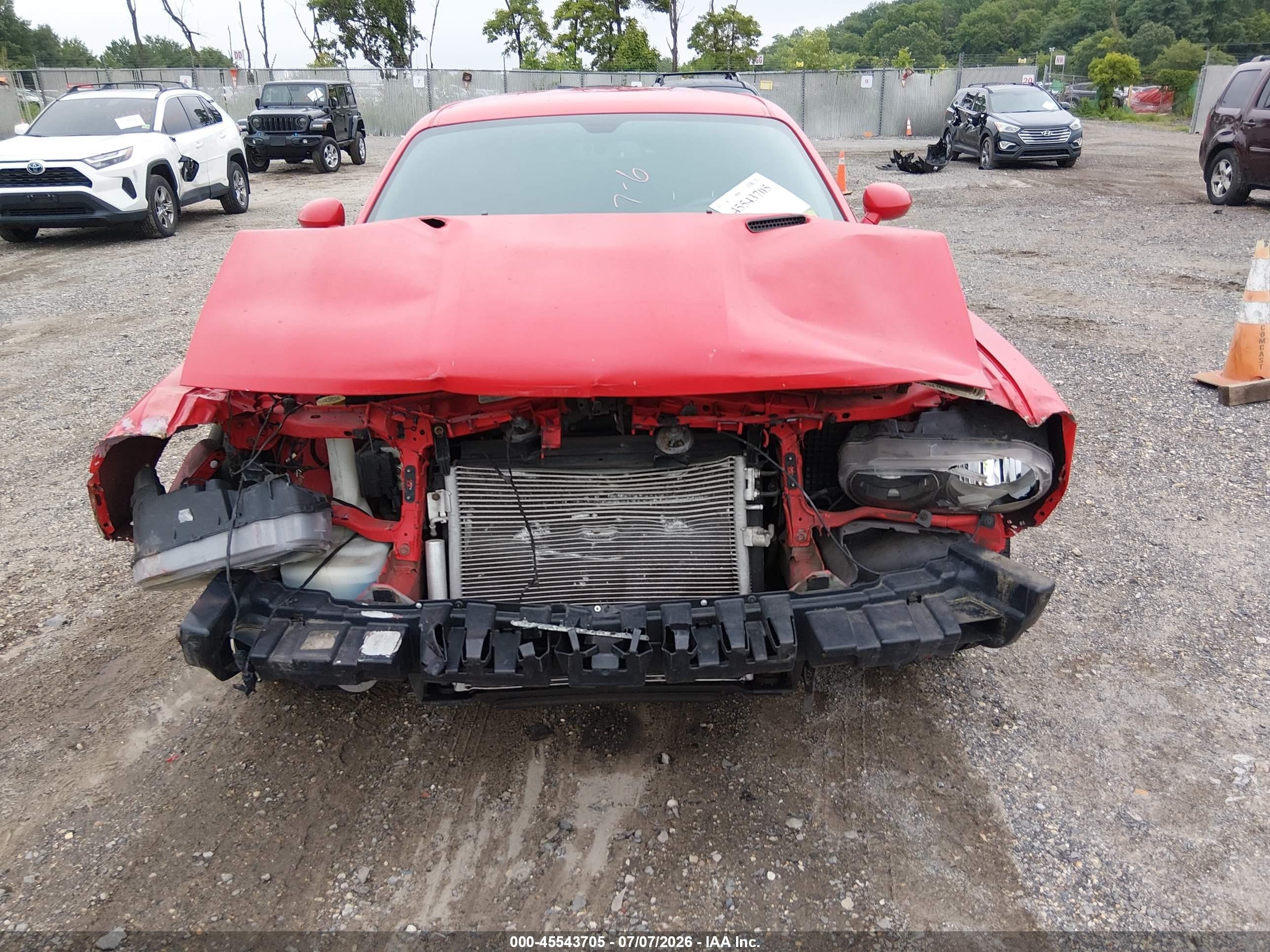 2014 Dodge Challenger Sxt Red vin: 2C3CDYAG0EH232018