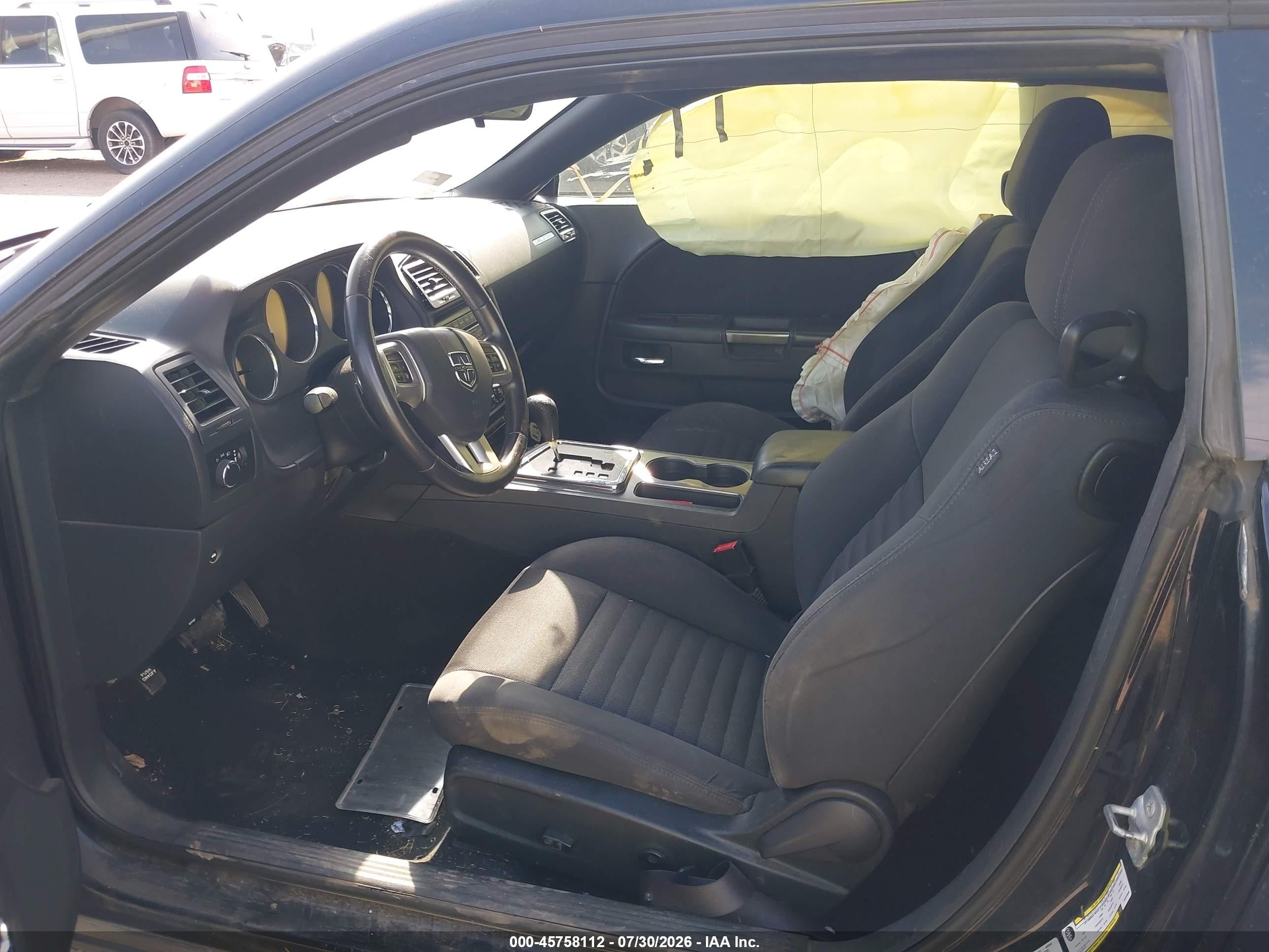 2014 Dodge Challenger Sxt Black vin: 2C3CDYAG0EH233699