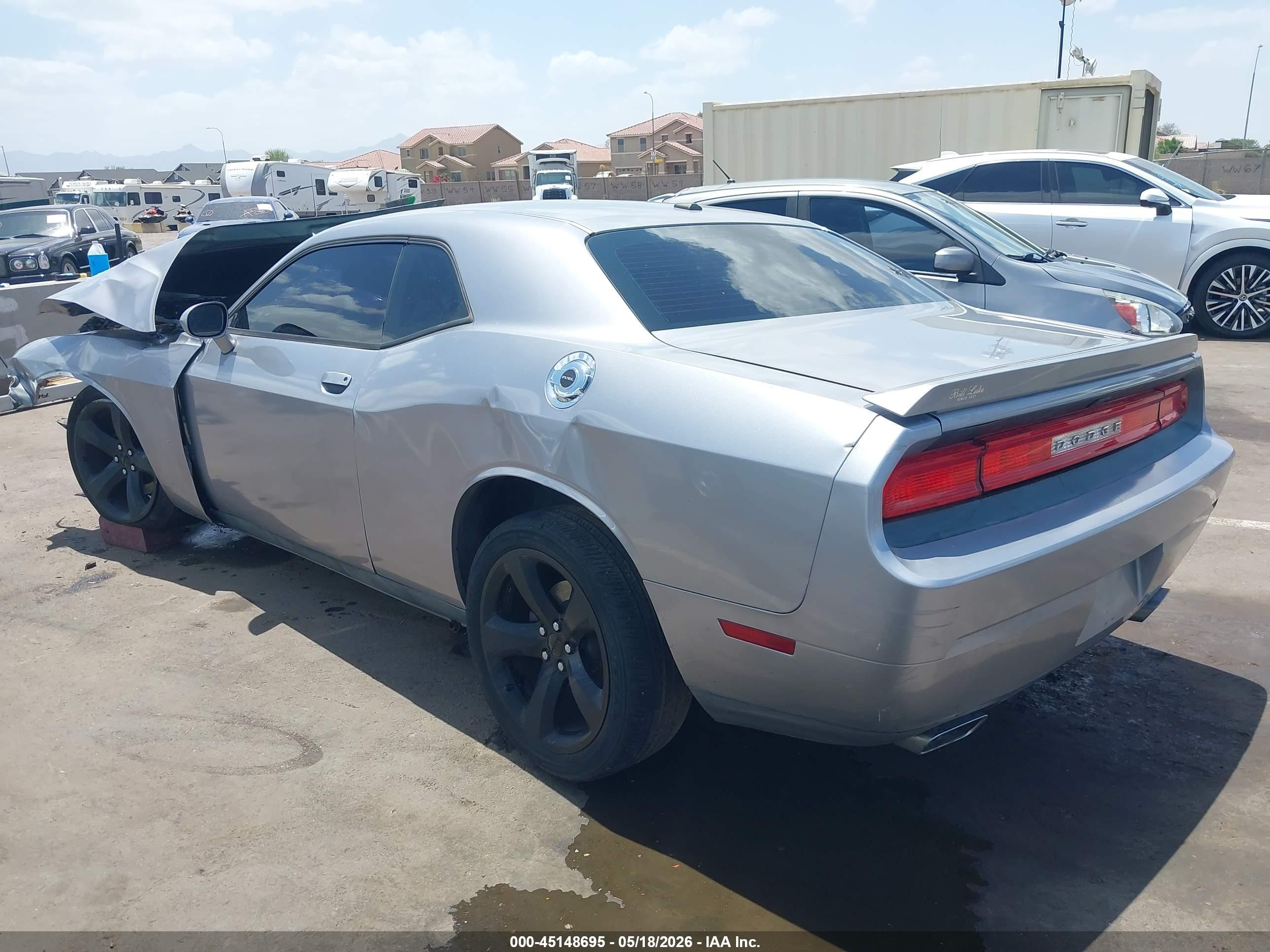 2014 Dodge Challenger Sxt Silver vin: 2C3CDYAG0EH313942
