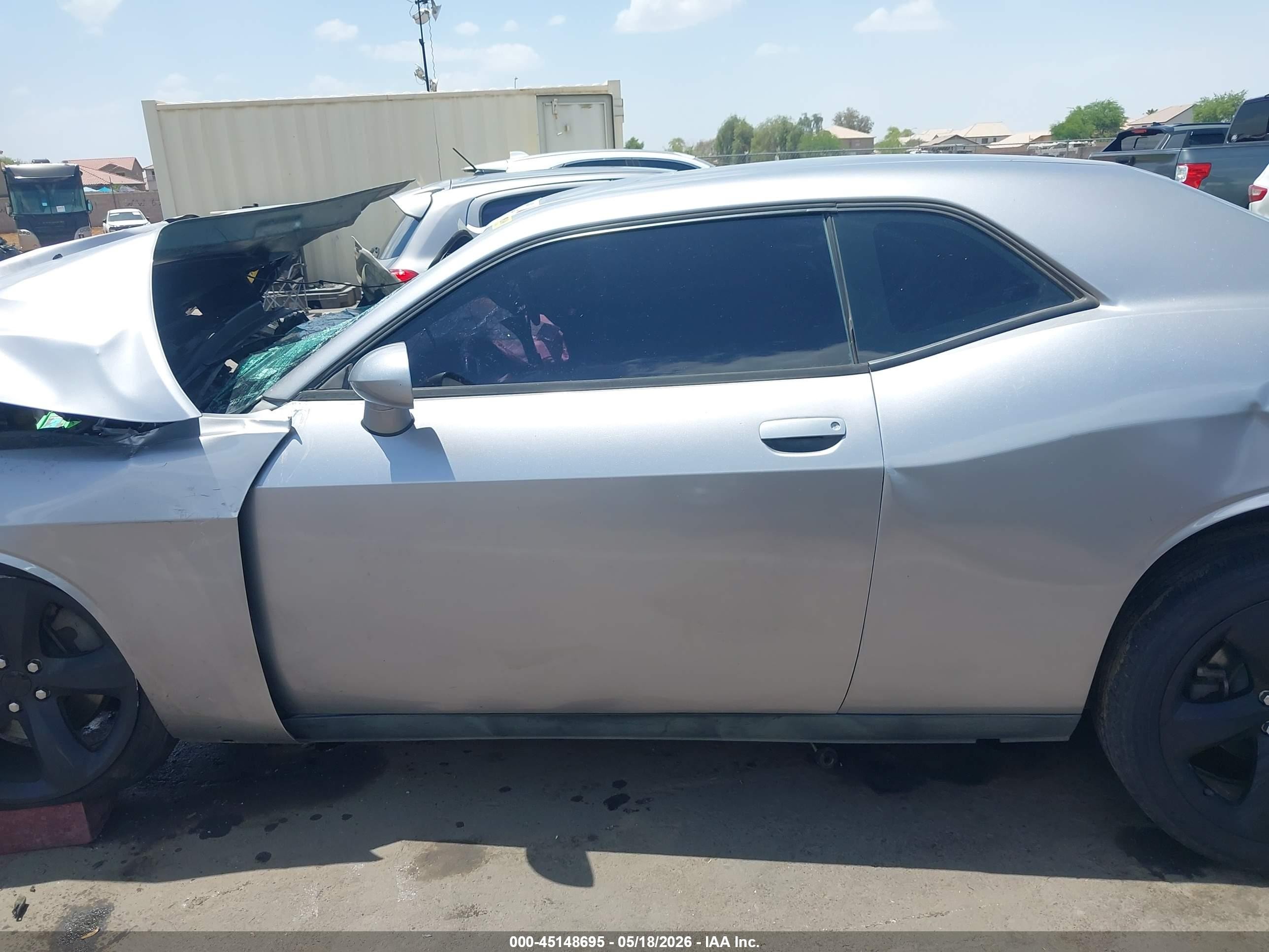 2014 Dodge Challenger Sxt Silver vin: 2C3CDYAG0EH313942