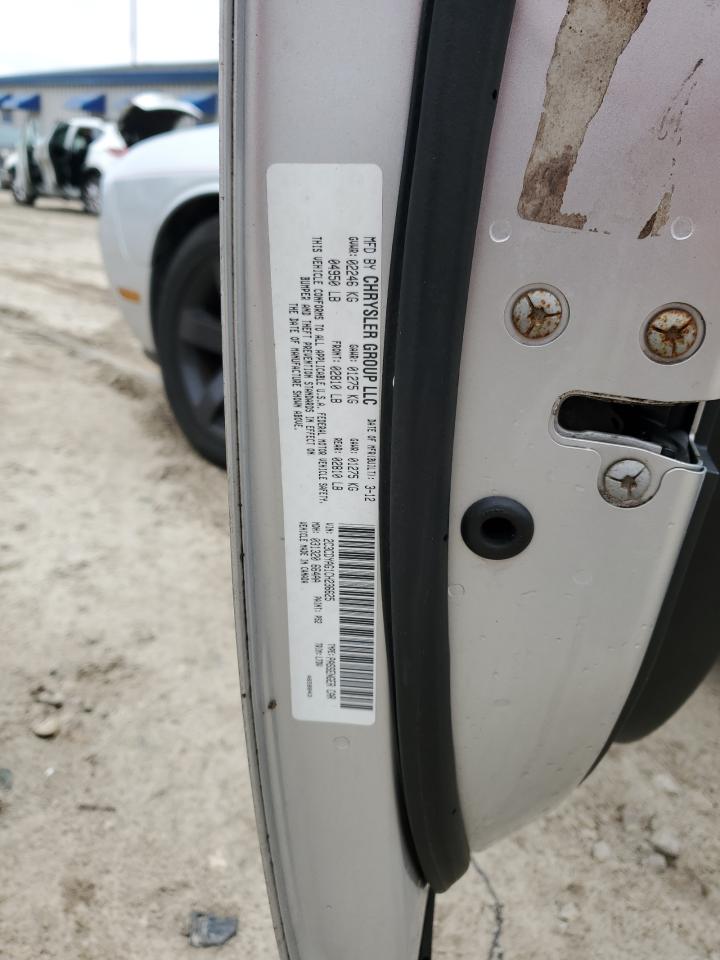2012 Dodge Challenger Sxt Silver vin: 2C3CDYAG1CH236625