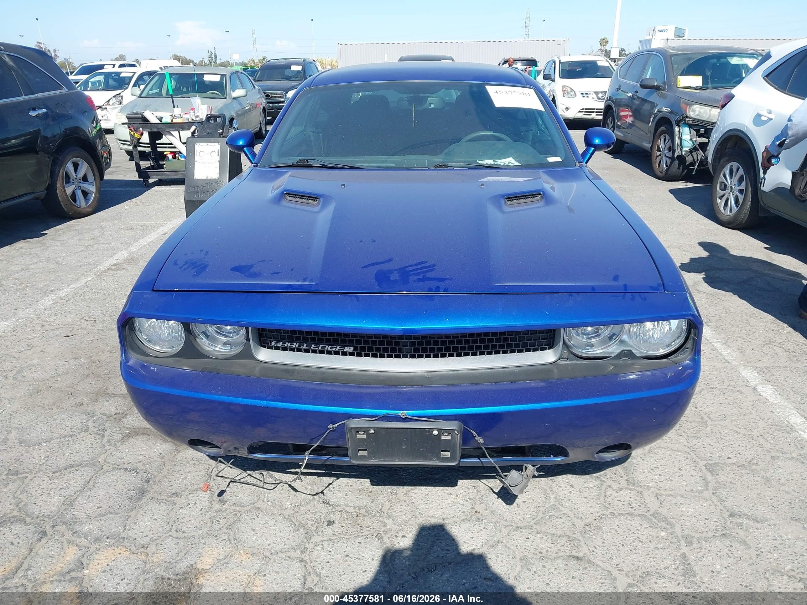 2012 Dodge Challenger Sxt Blue vin: 2C3CDYAG1CH239234