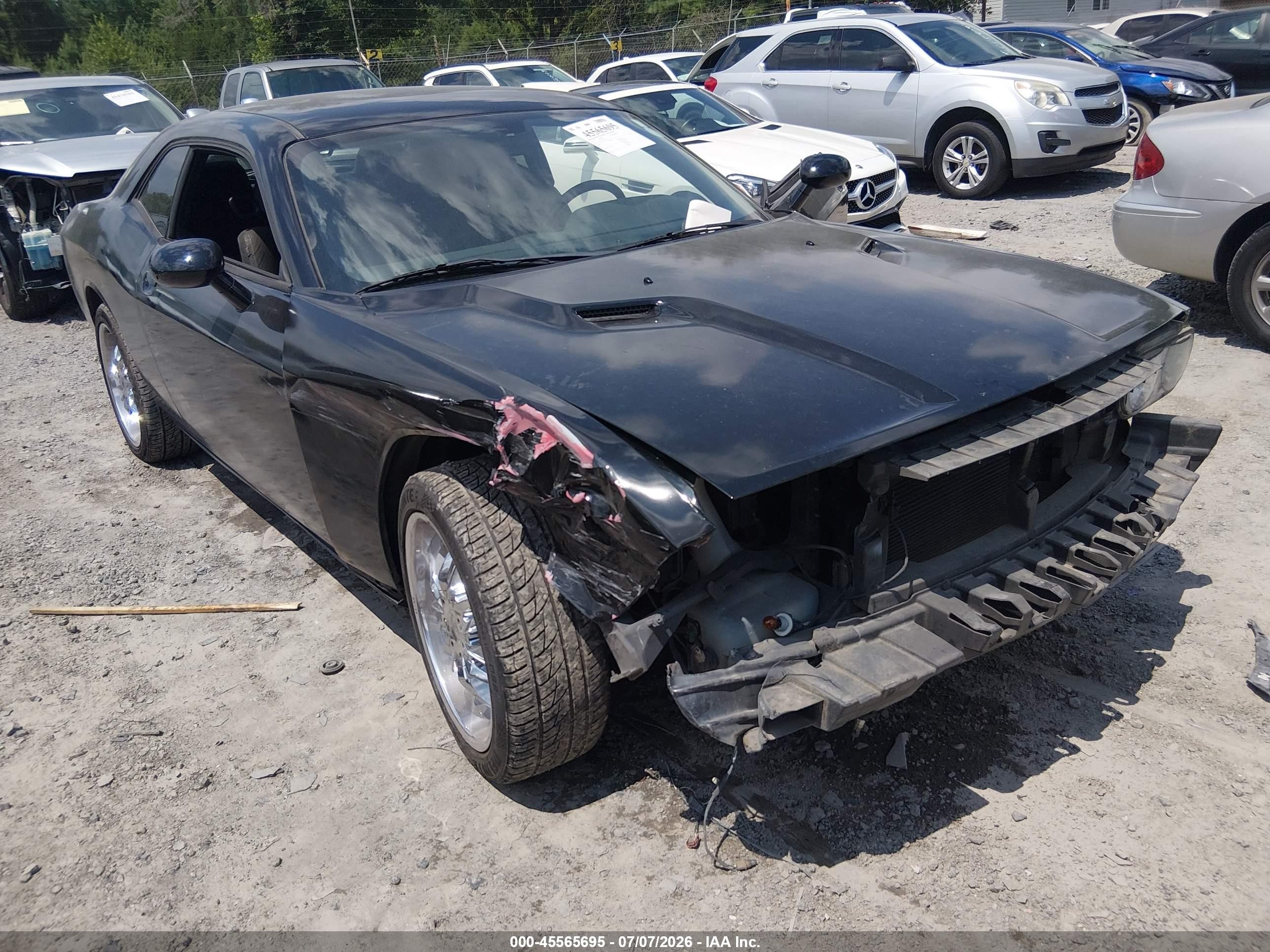 2012 Dodge Challenger Sxt Black vin: 2C3CDYAG1CH254672