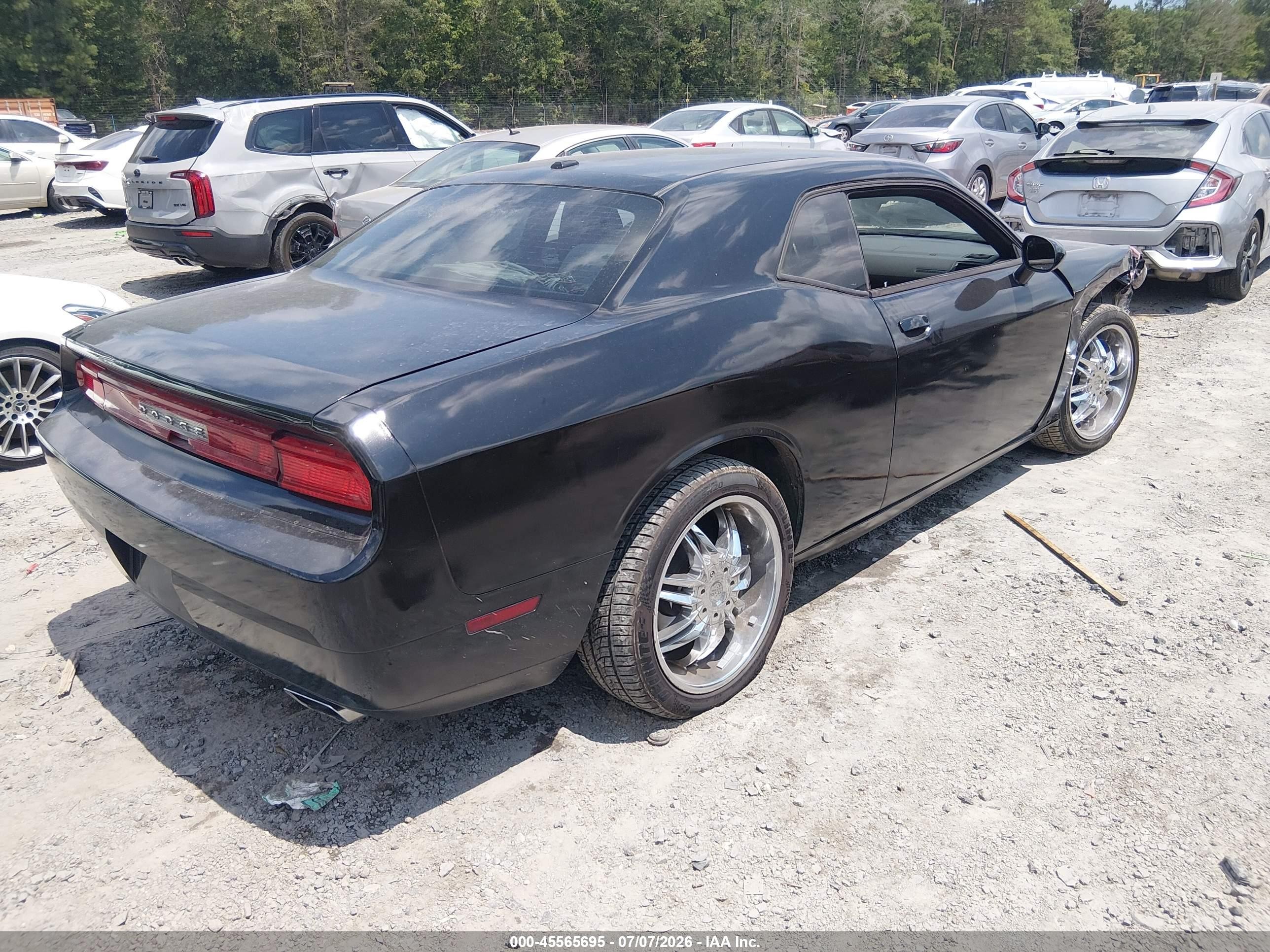 2012 Dodge Challenger Sxt Black vin: 2C3CDYAG1CH254672