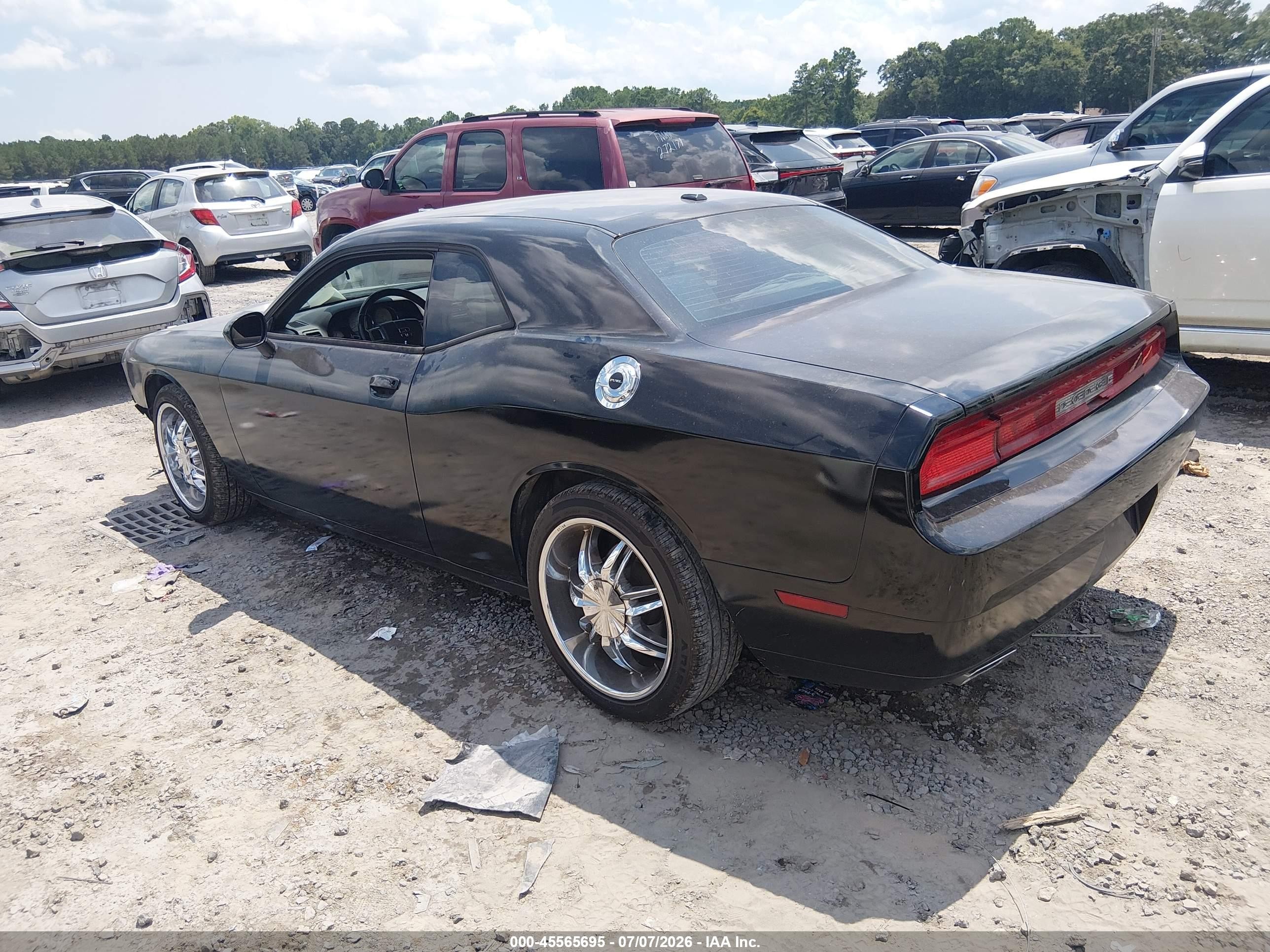 2012 Dodge Challenger Sxt Black vin: 2C3CDYAG1CH254672