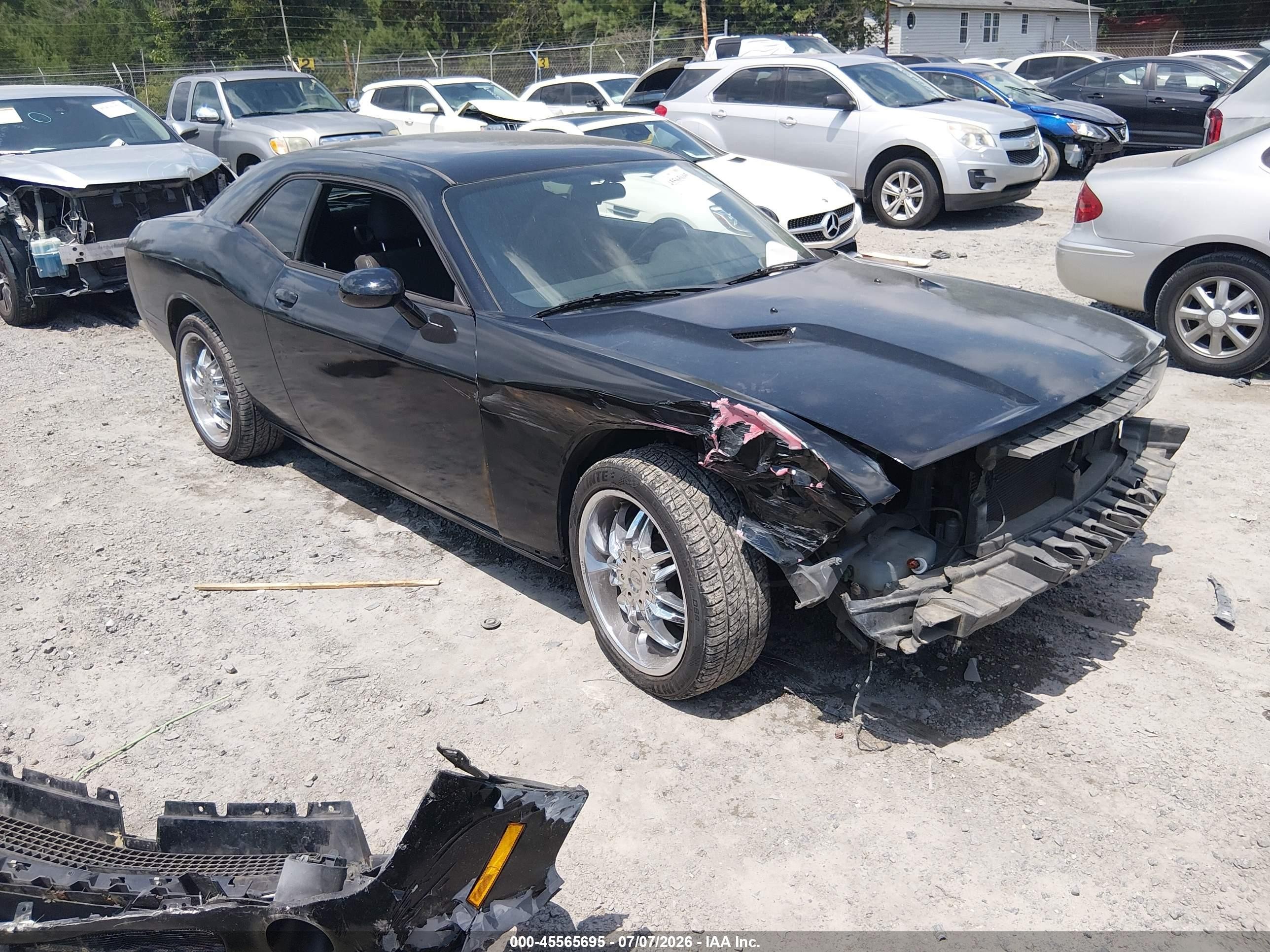 2012 Dodge Challenger Sxt Black vin: 2C3CDYAG1CH254672