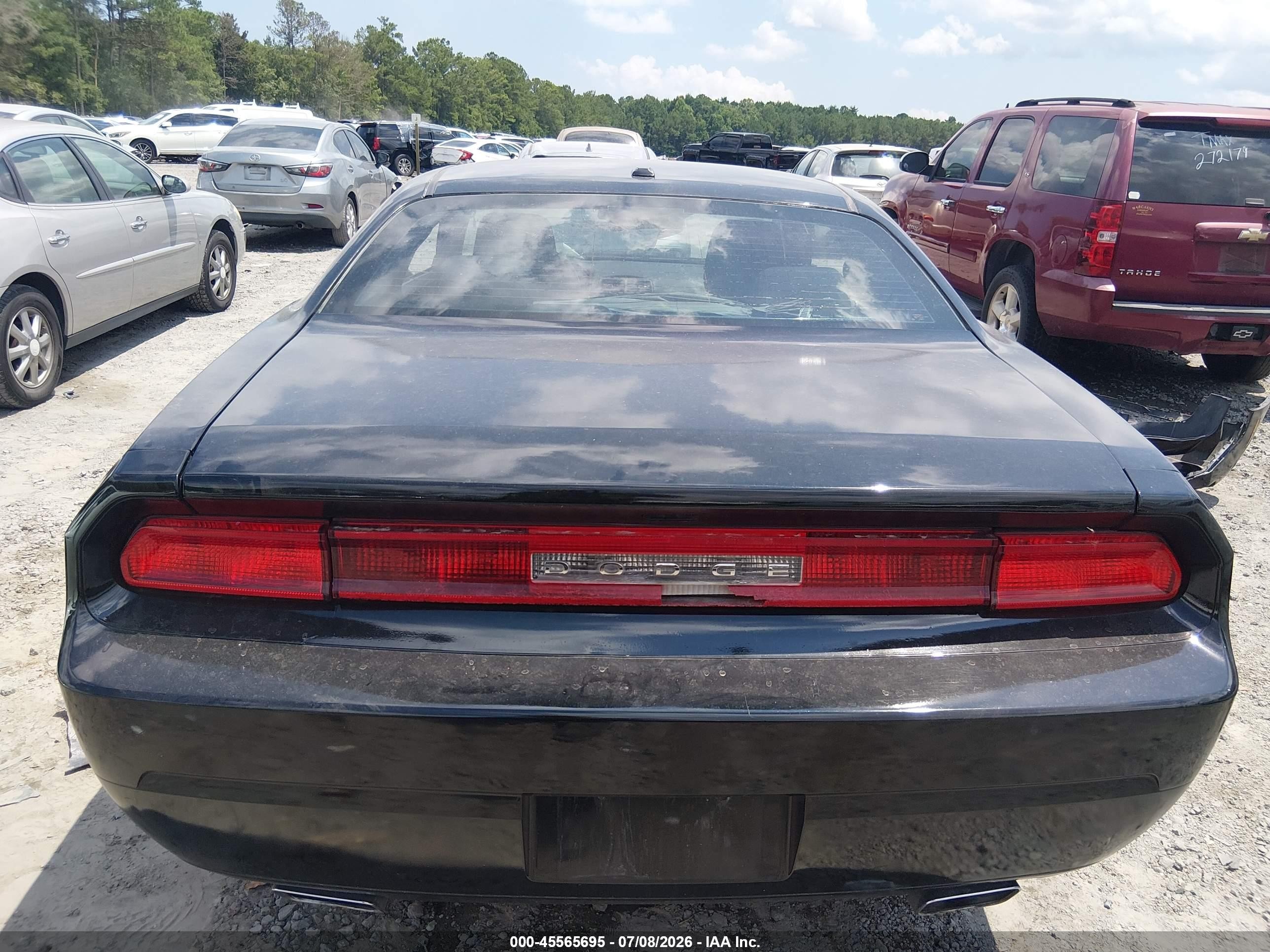 2012 Dodge Challenger Sxt Black vin: 2C3CDYAG1CH254672