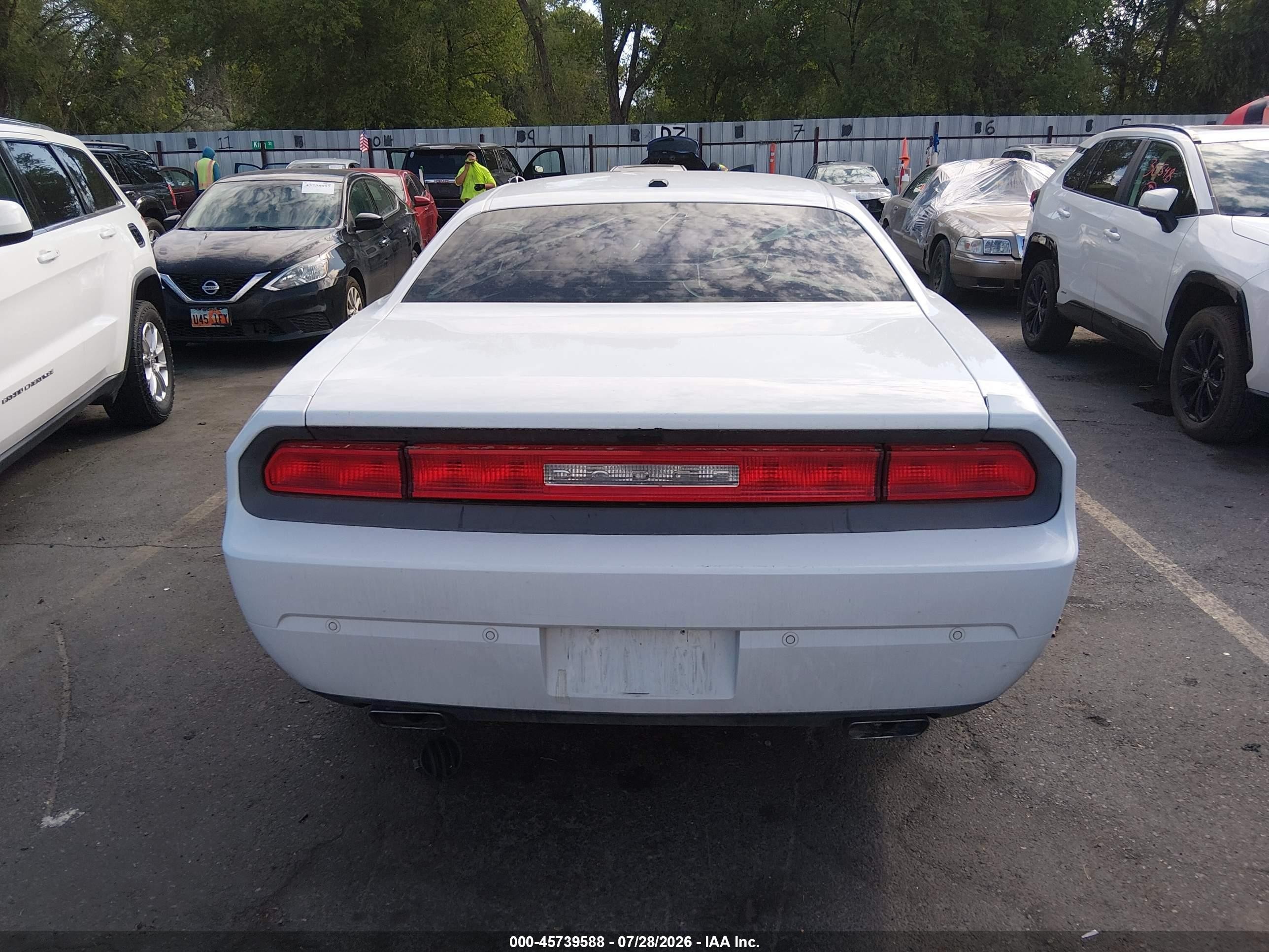 2013 Dodge Challenger Sxt White vin: 2C3CDYAG1DH511878