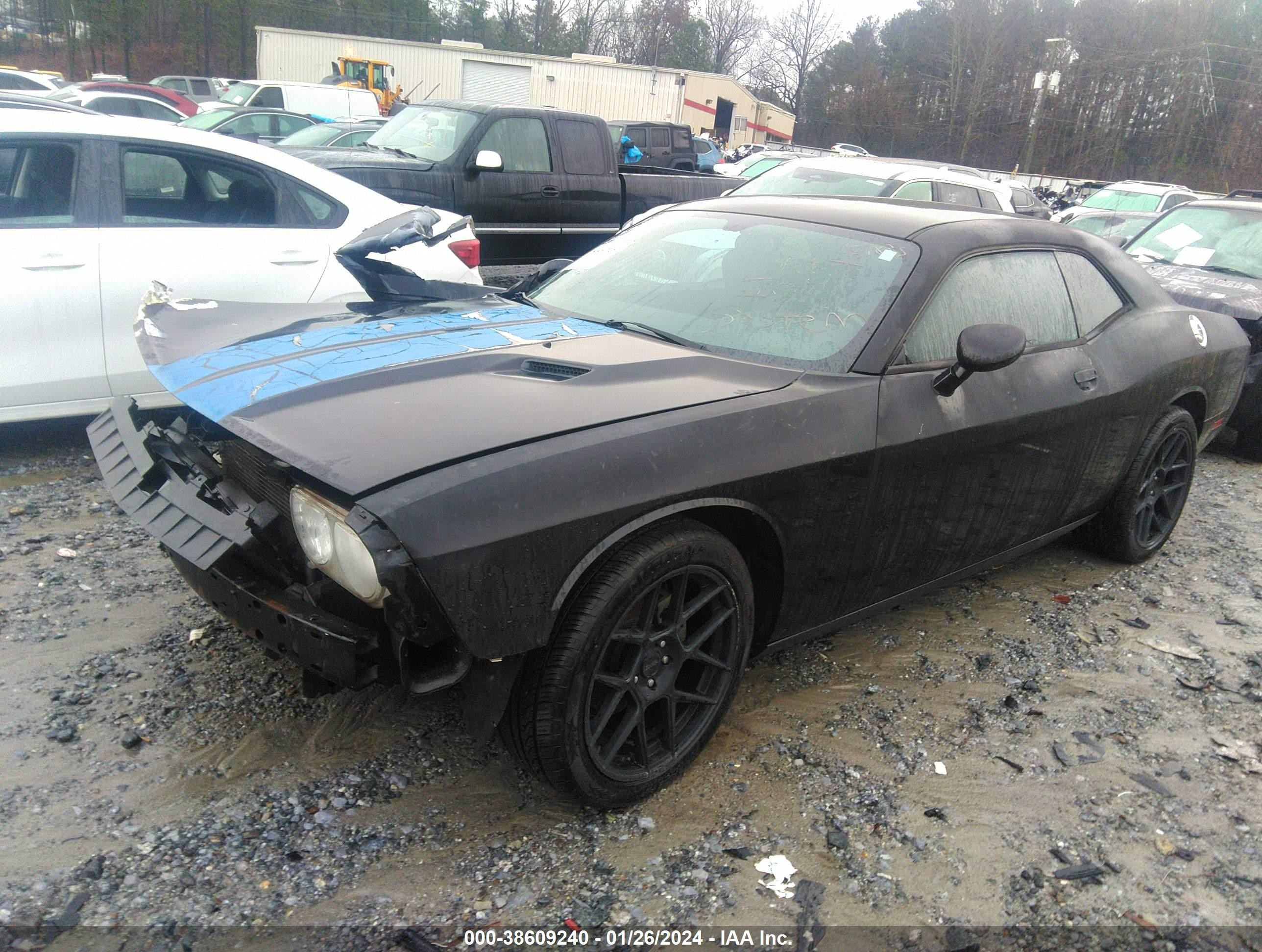 2013 Dodge Challenger Sxt Black vin: 2C3CDYAG1DH569795