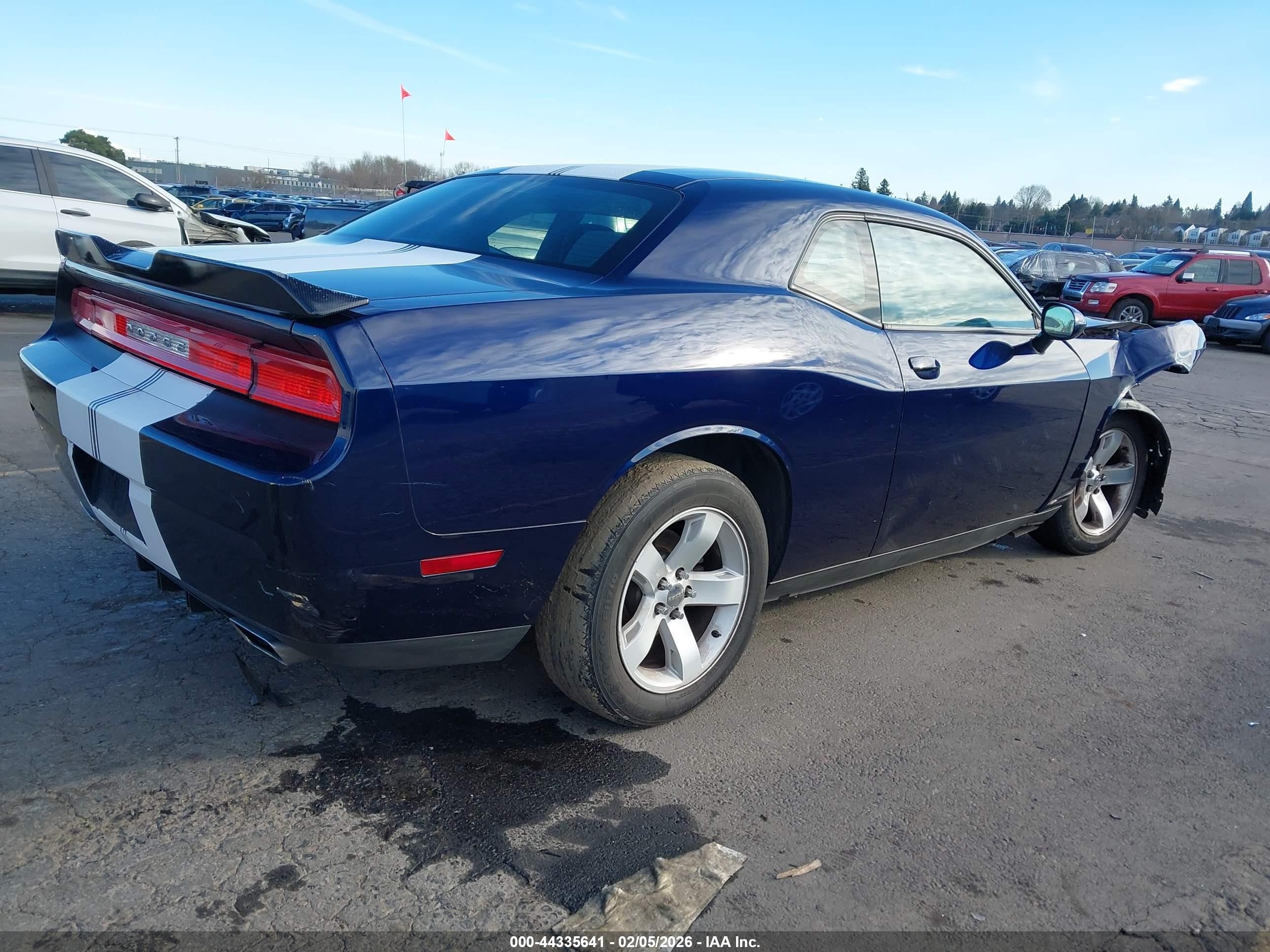 2013 Dodge Challenger Sxt Blue vin: 2C3CDYAG1DH692190