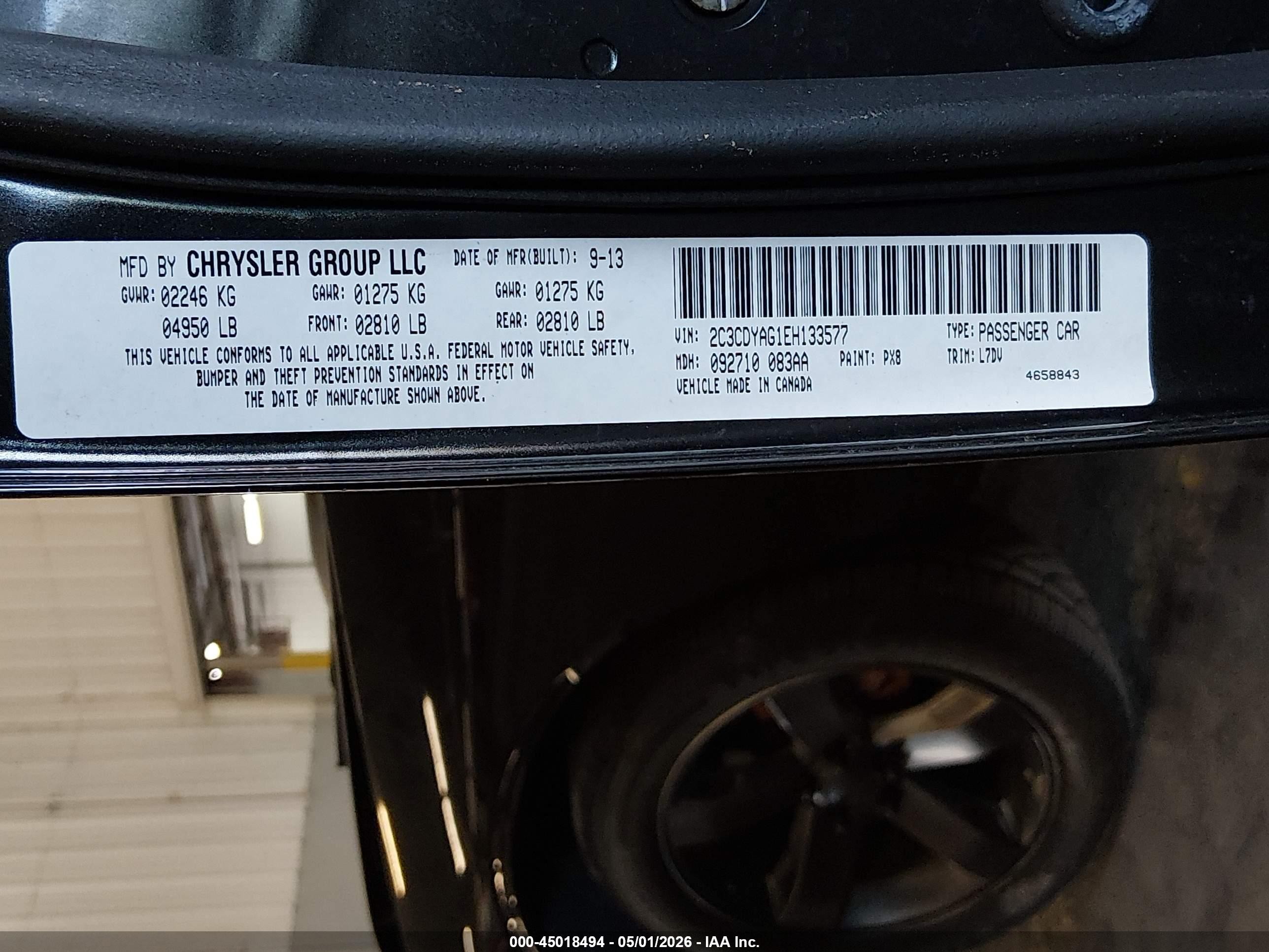 2014 Dodge Challenger Sxt Black vin: 2C3CDYAG1EH133577