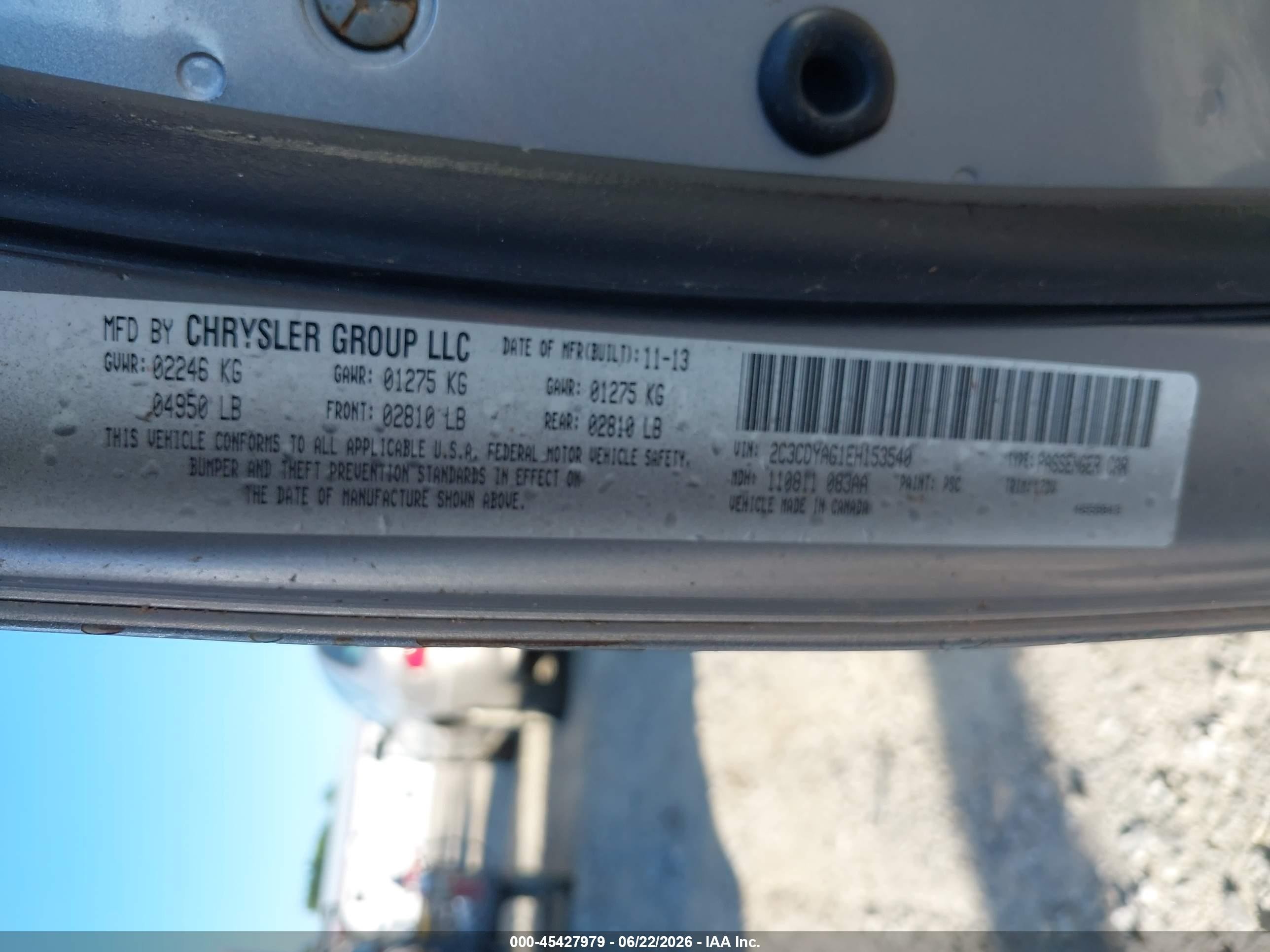 2014 Dodge Challenger Sxt Silver vin: 2C3CDYAG1EH153540