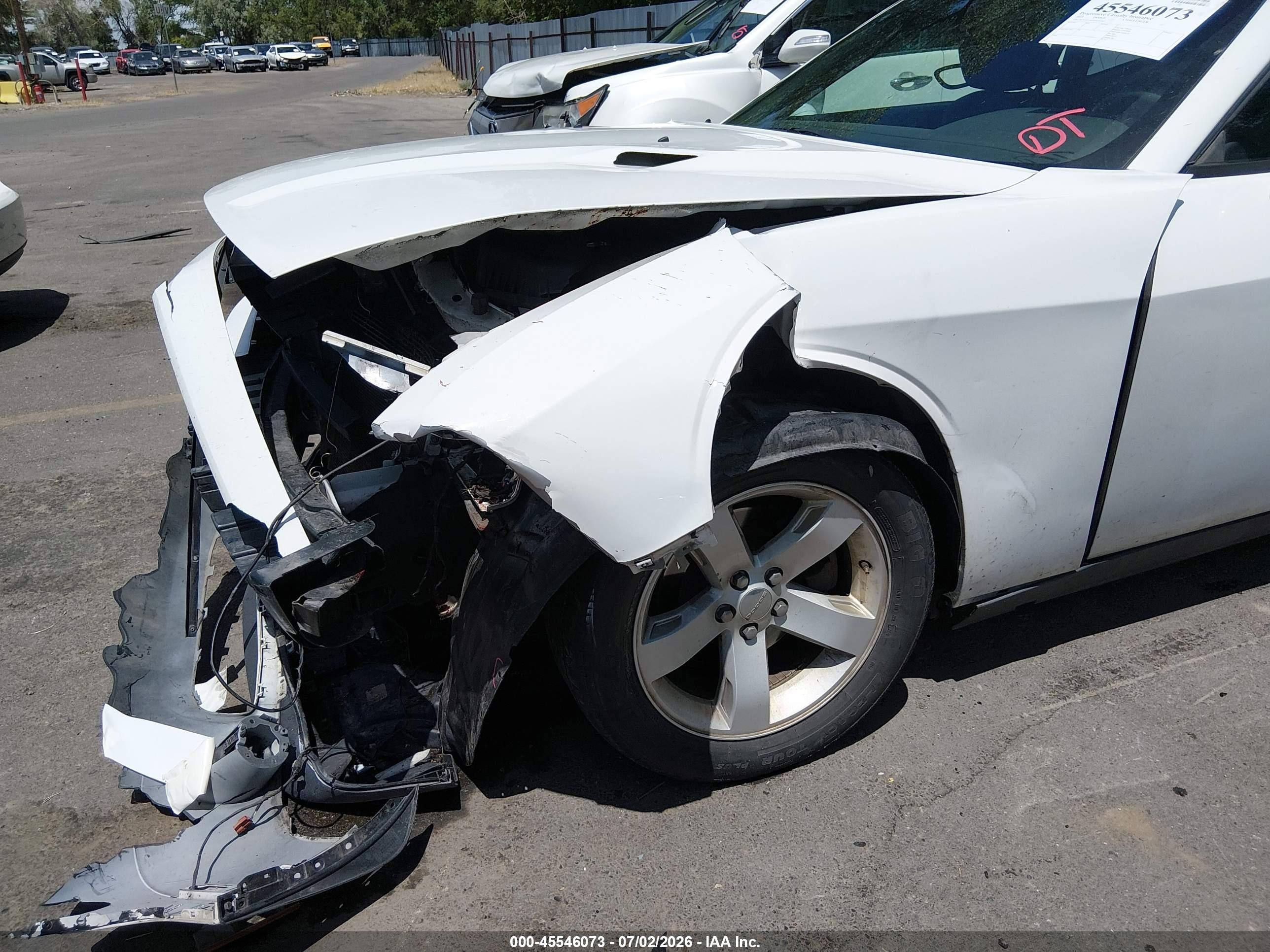 2014 Dodge Challenger Sxt White vin: 2C3CDYAG1EH251063