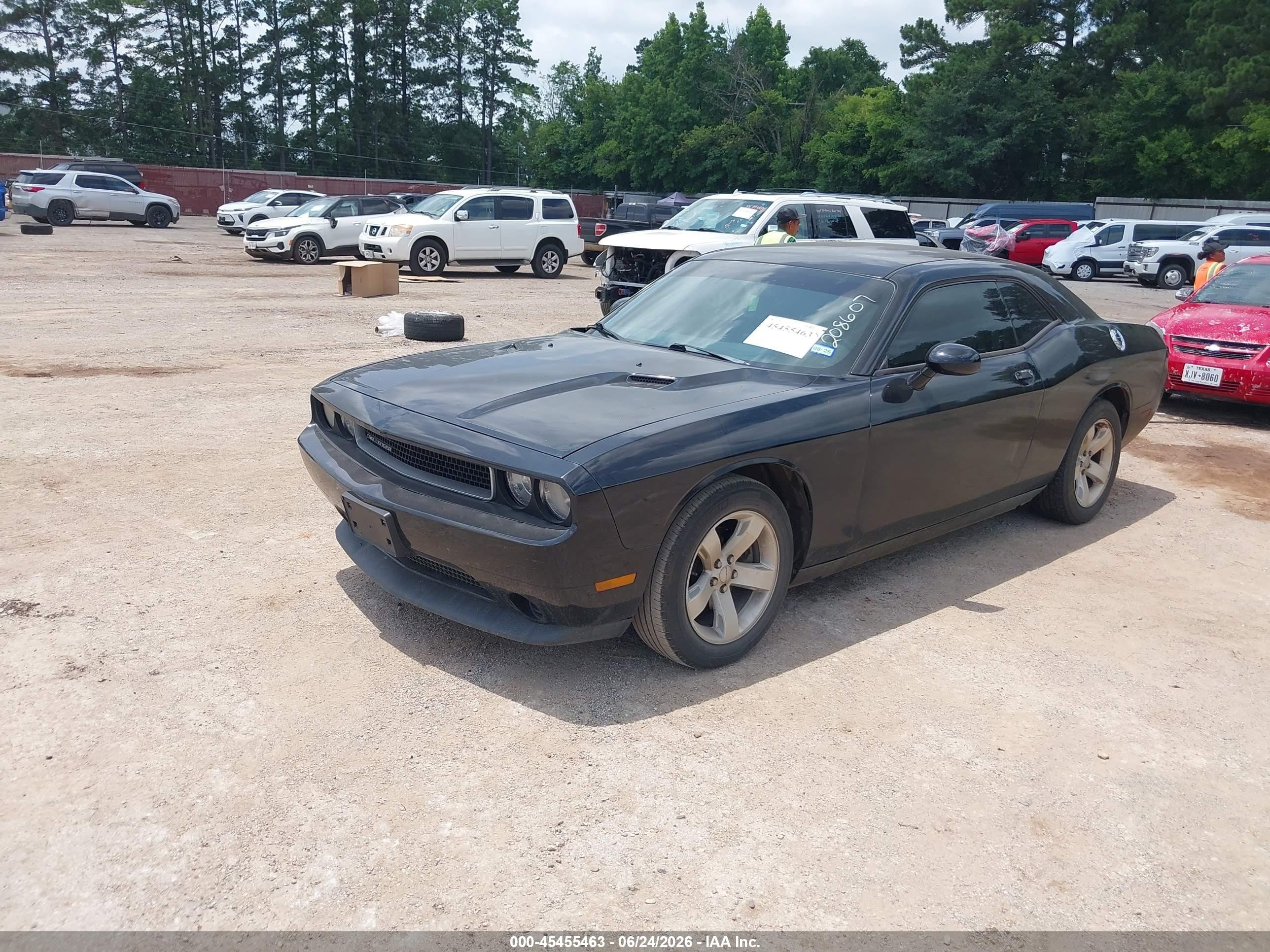 2012 Dodge Challenger Sxt Black vin: 2C3CDYAG2CH208607