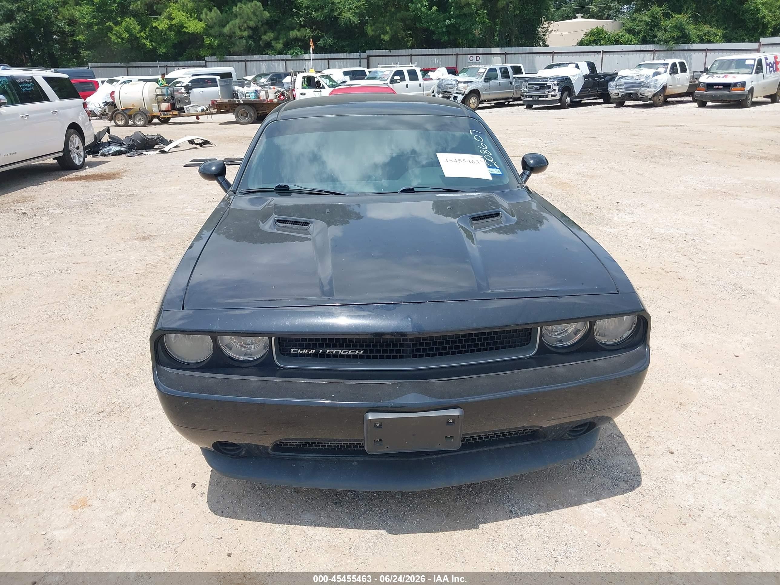 2012 Dodge Challenger Sxt Black vin: 2C3CDYAG2CH208607