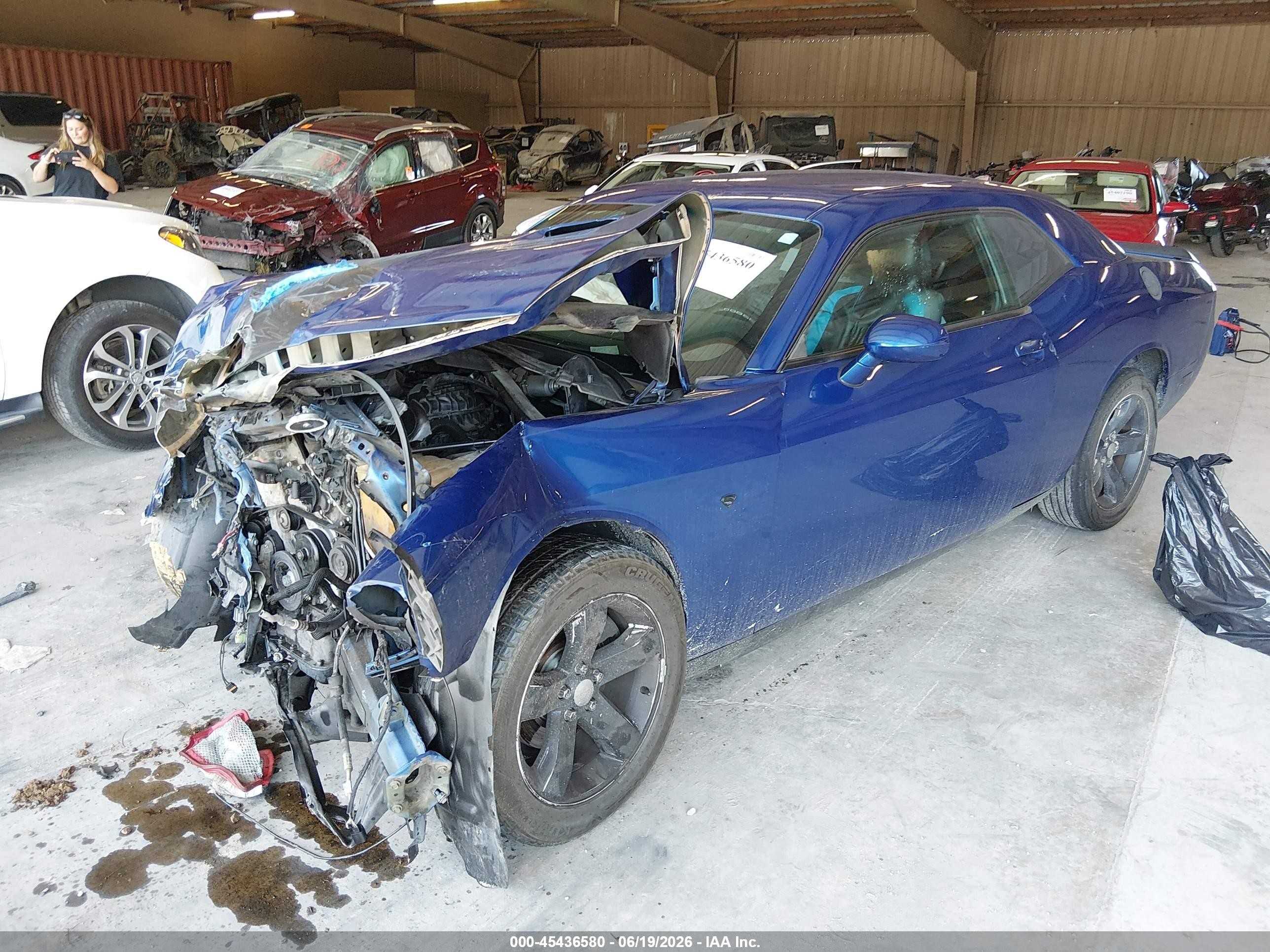 2012 Dodge Challenger Sxt Blue vin: 2C3CDYAG2CH239033