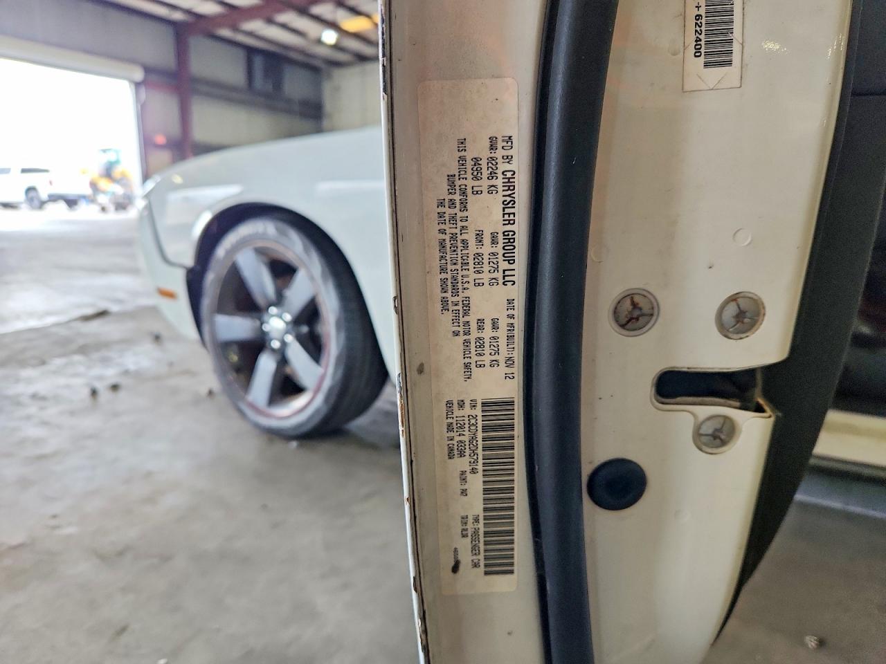 2013 Dodge Challenger Sxt White vin: 2C3CDYAG2DH579140