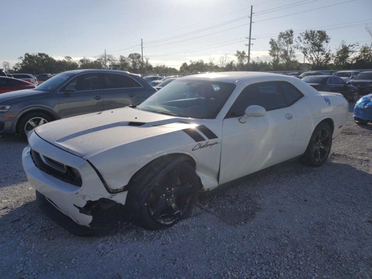 2013 Dodge Challenger Sxt White vin: 2C3CDYAG2DH663331