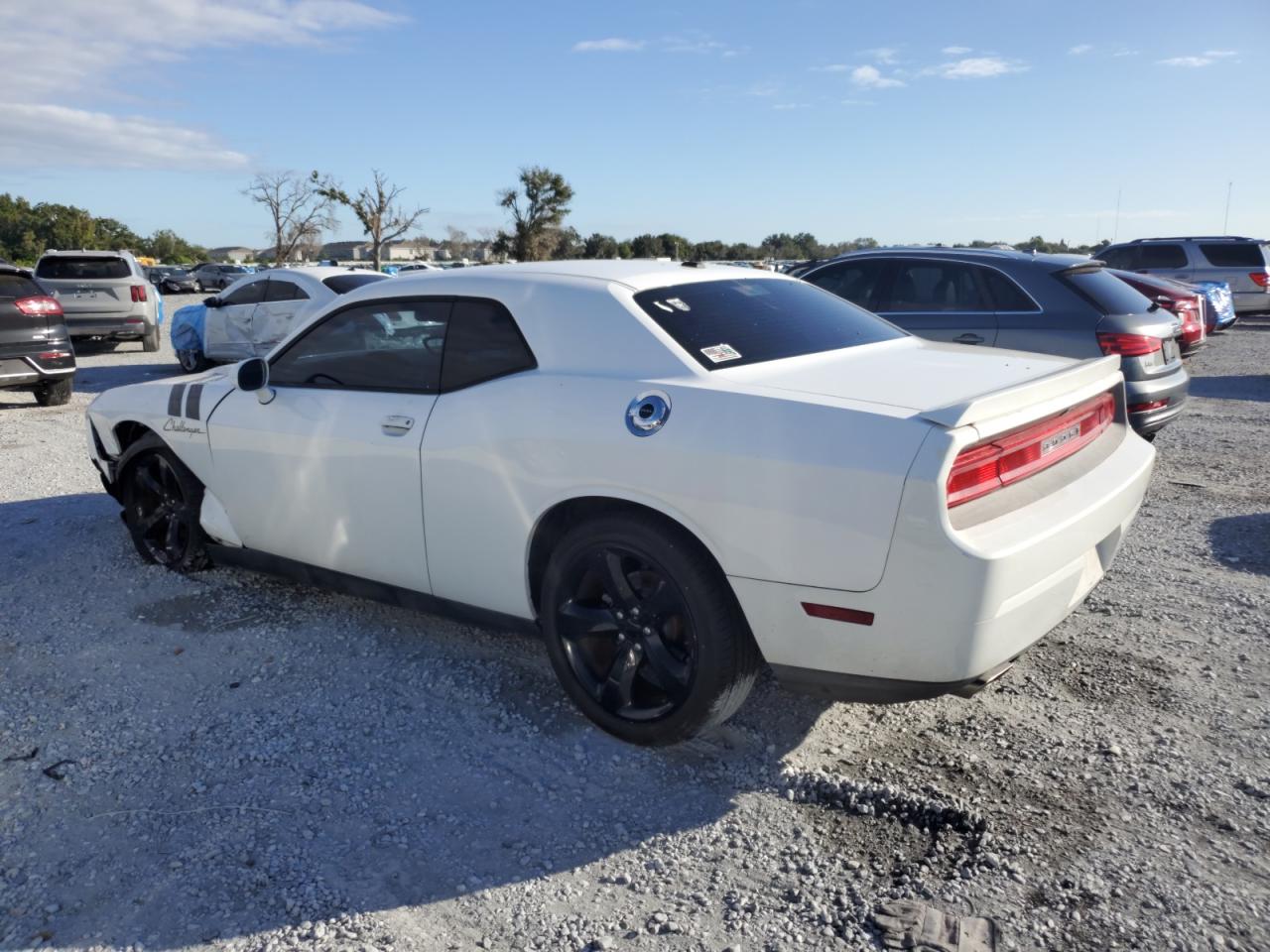 2013 Dodge Challenger Sxt White vin: 2C3CDYAG2DH663331