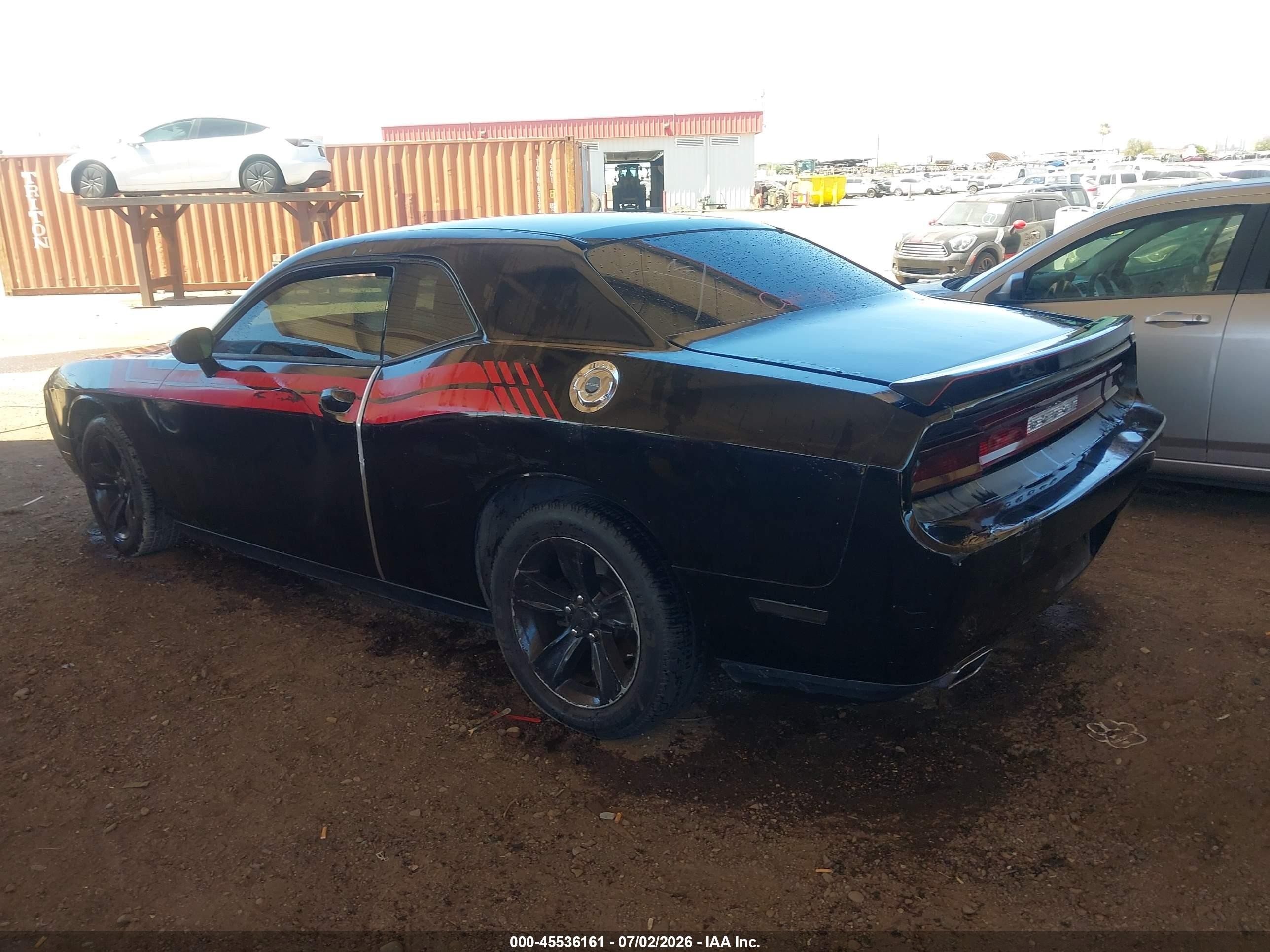 2013 Dodge Challenger Sxt Black vin: 2C3CDYAG2DH692635