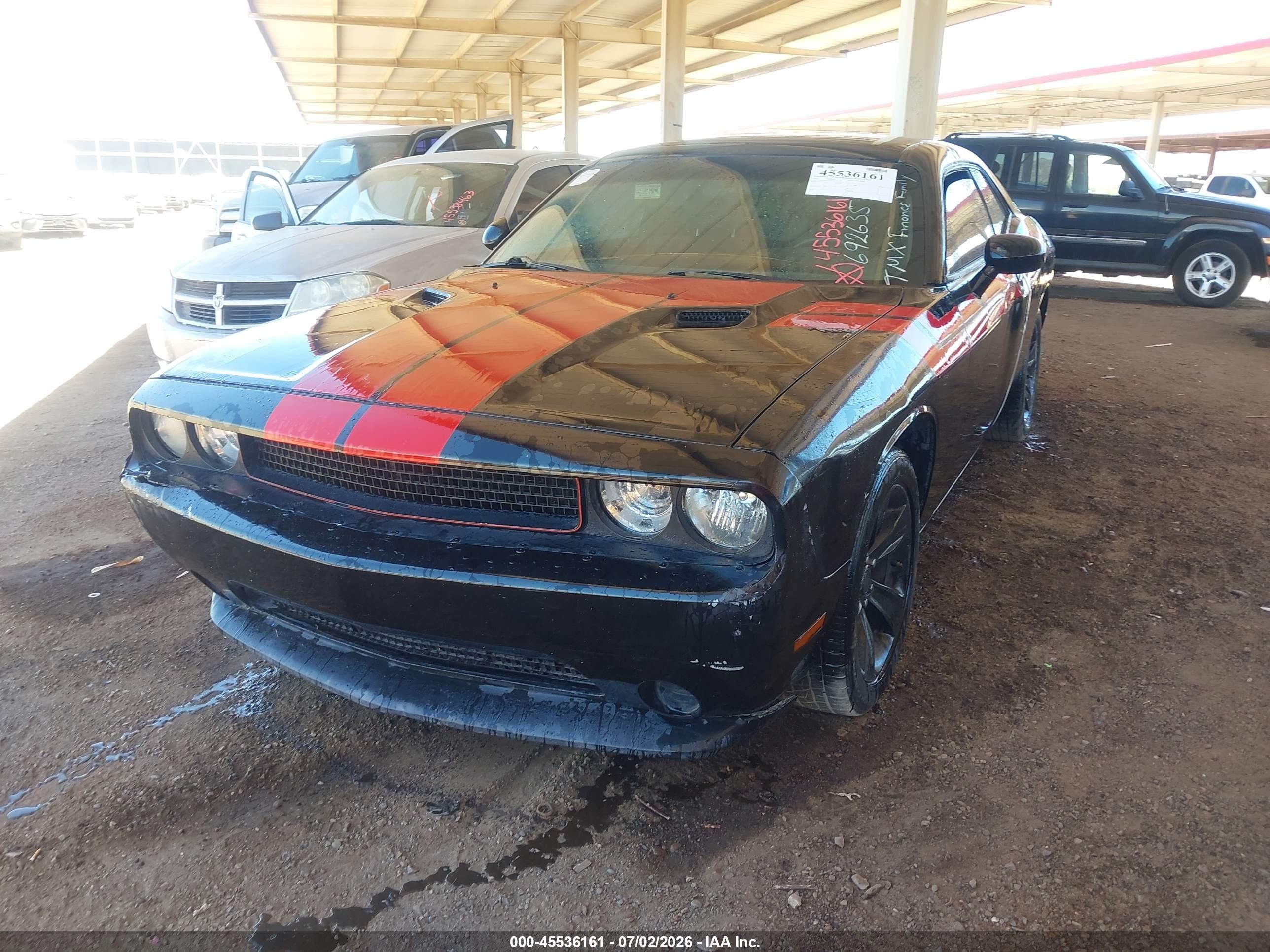 2013 Dodge Challenger Sxt Black vin: 2C3CDYAG2DH692635