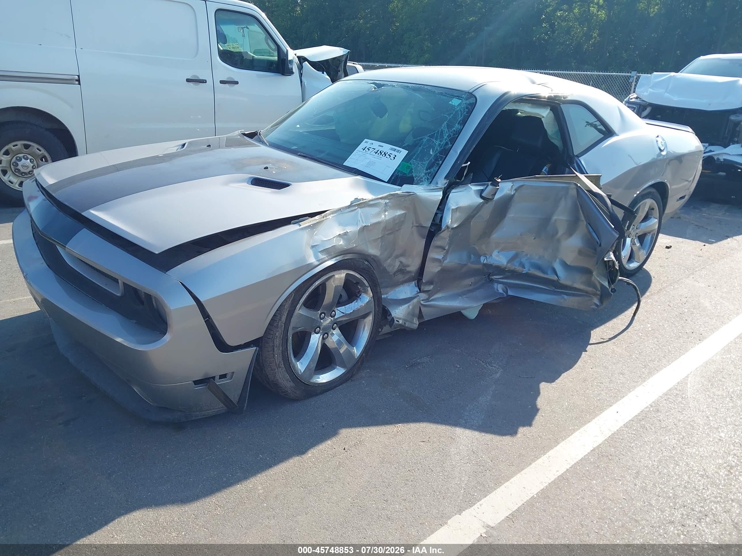 2014 Dodge Challenger Sxt Plus Silver vin: 2C3CDYAG2EH154230