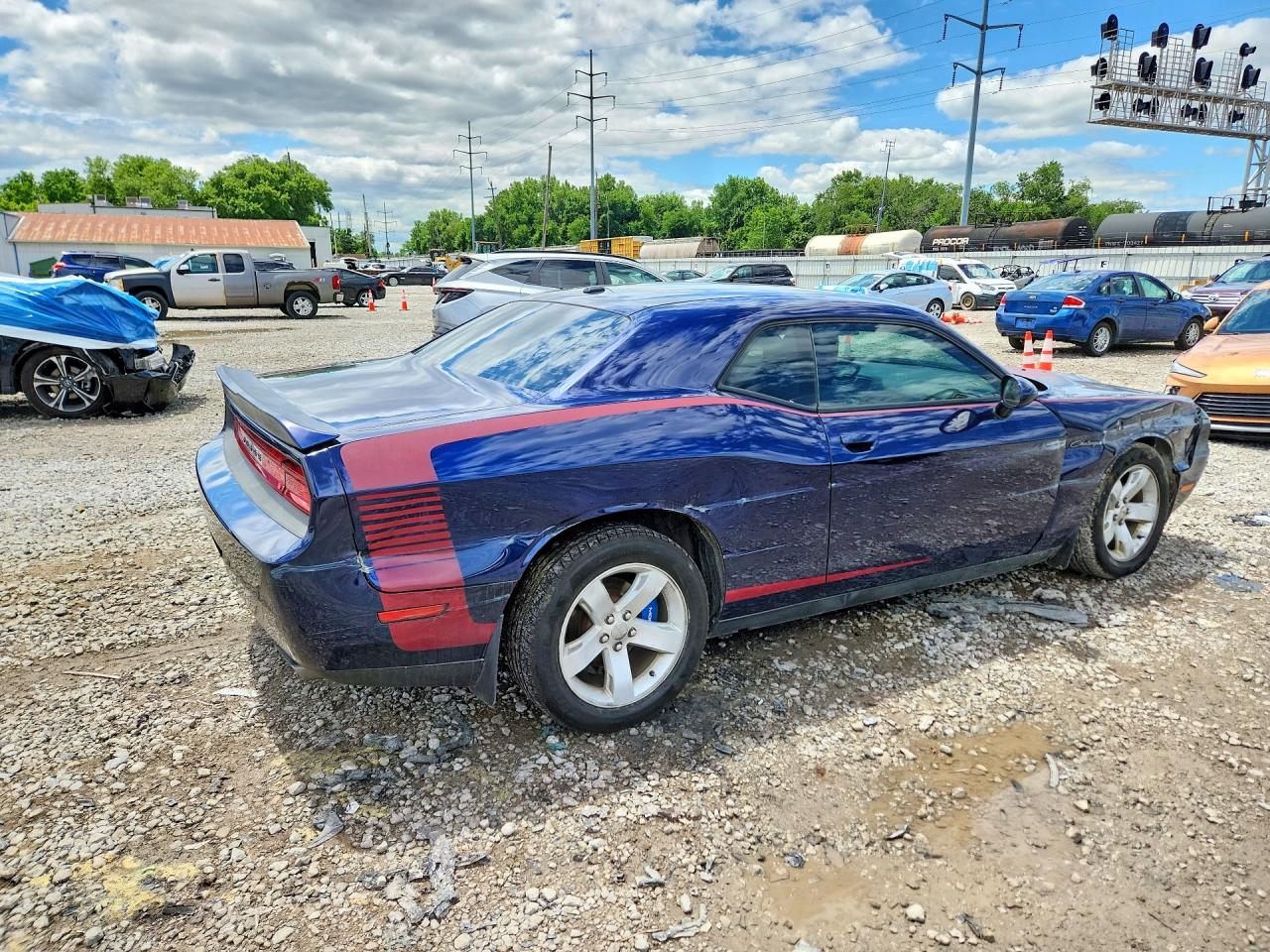 2014 Dodge Challenger Sxt Blue vin: 2C3CDYAG2EH187177