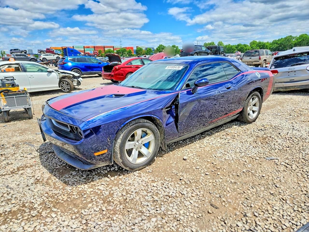2014 Dodge Challenger Sxt Blue vin: 2C3CDYAG2EH187177