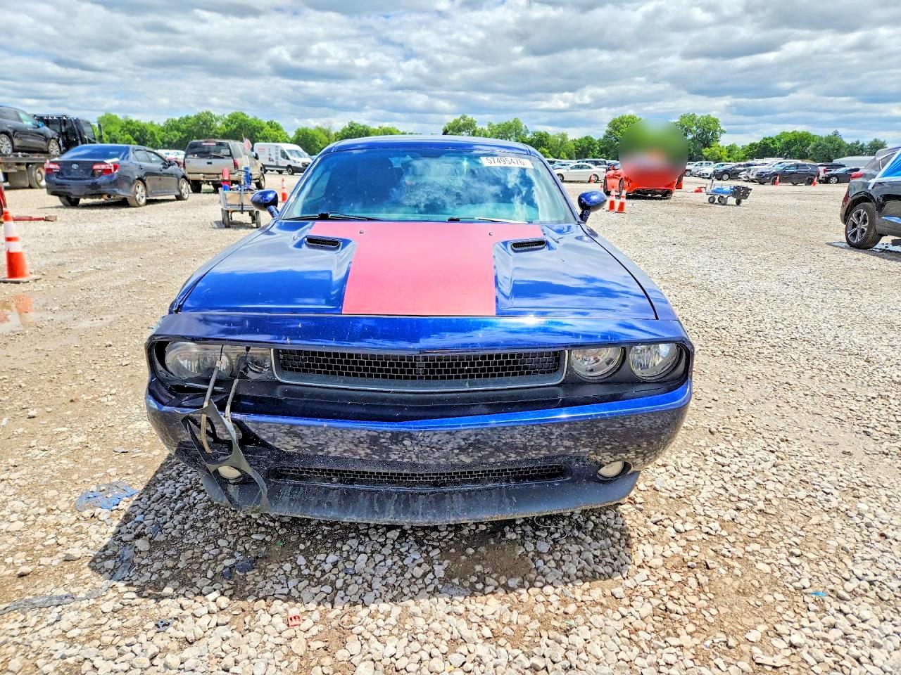 2014 Dodge Challenger Sxt Blue vin: 2C3CDYAG2EH187177