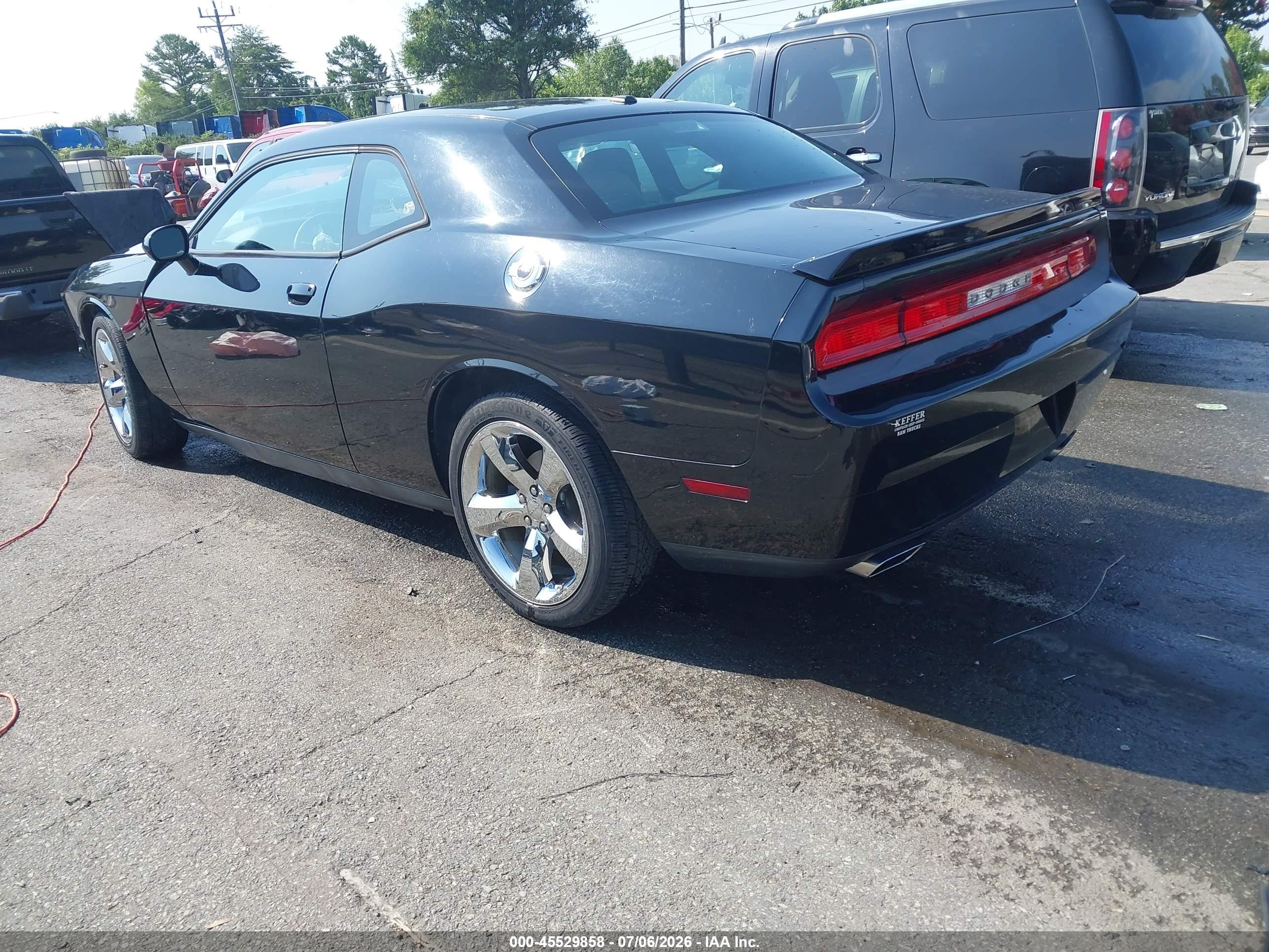 2014 Dodge Challenger Sxt Черный vin: 2C3CDYAG2EH225958
