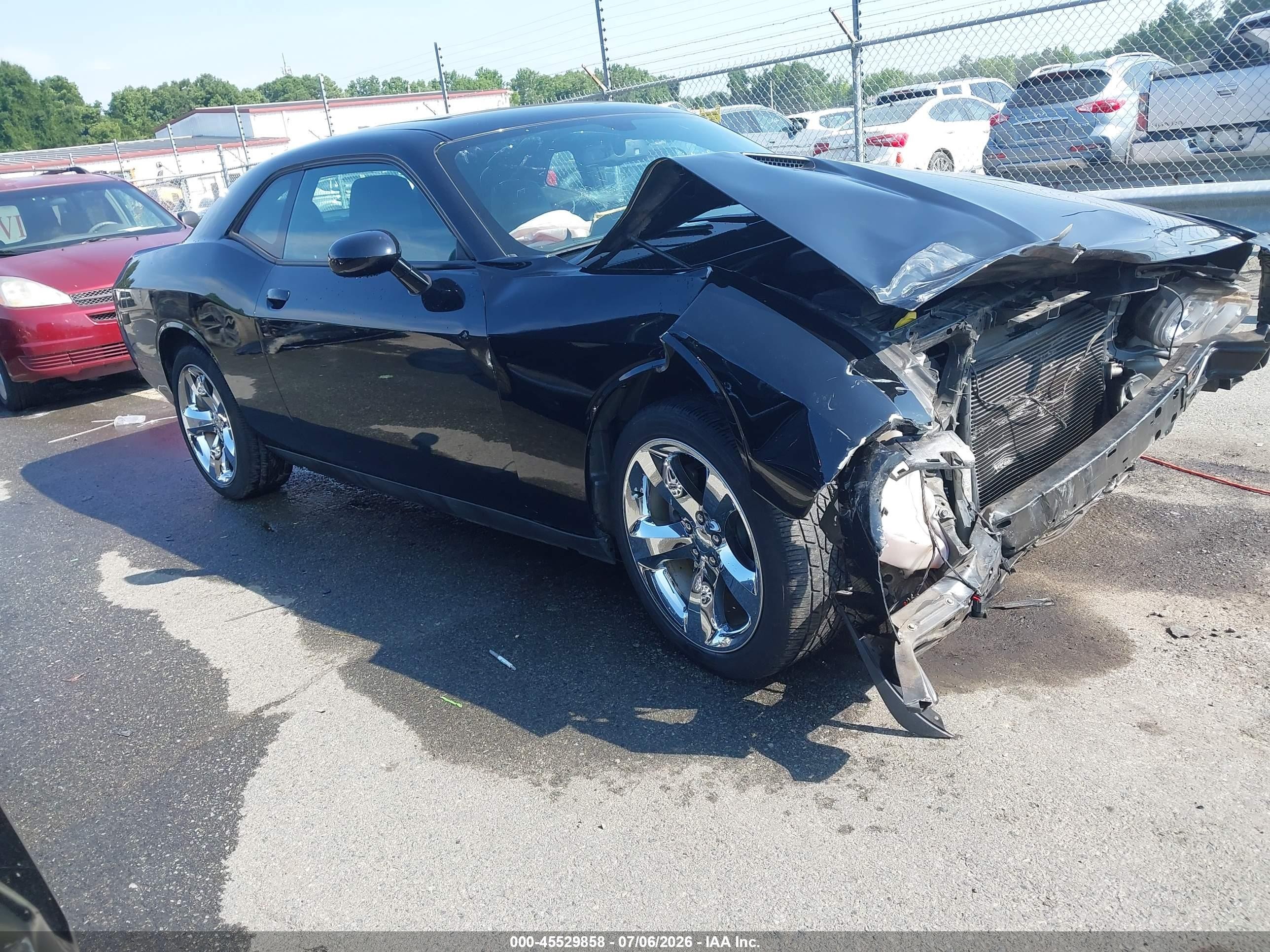 2014 Dodge Challenger Sxt Черный vin: 2C3CDYAG2EH225958