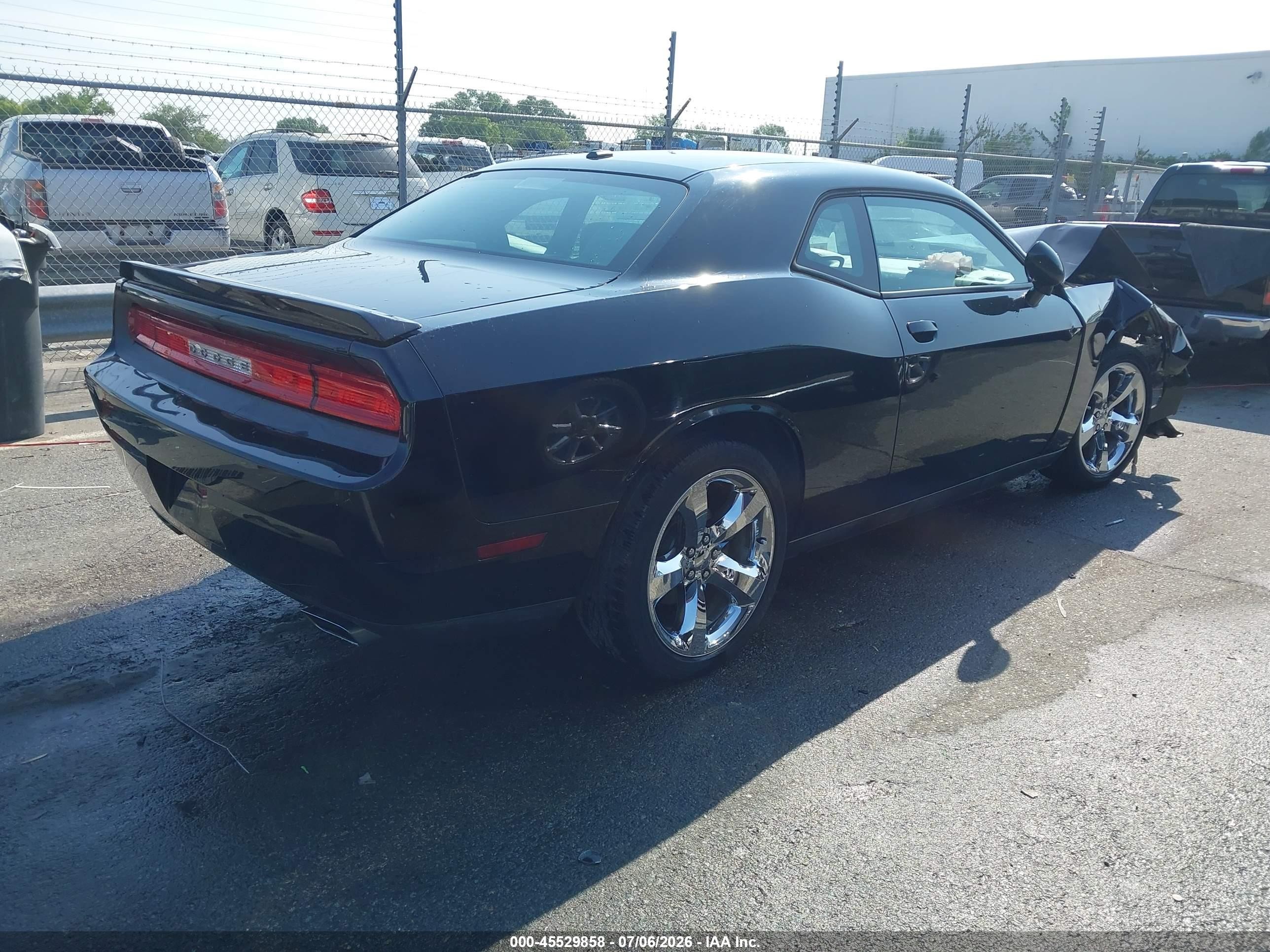 2014 Dodge Challenger Sxt Черный vin: 2C3CDYAG2EH225958